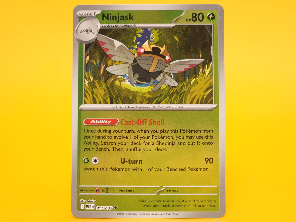 Ninjask: 017/132 – 2025 Pokémon Uncommon Reverse Holofoil