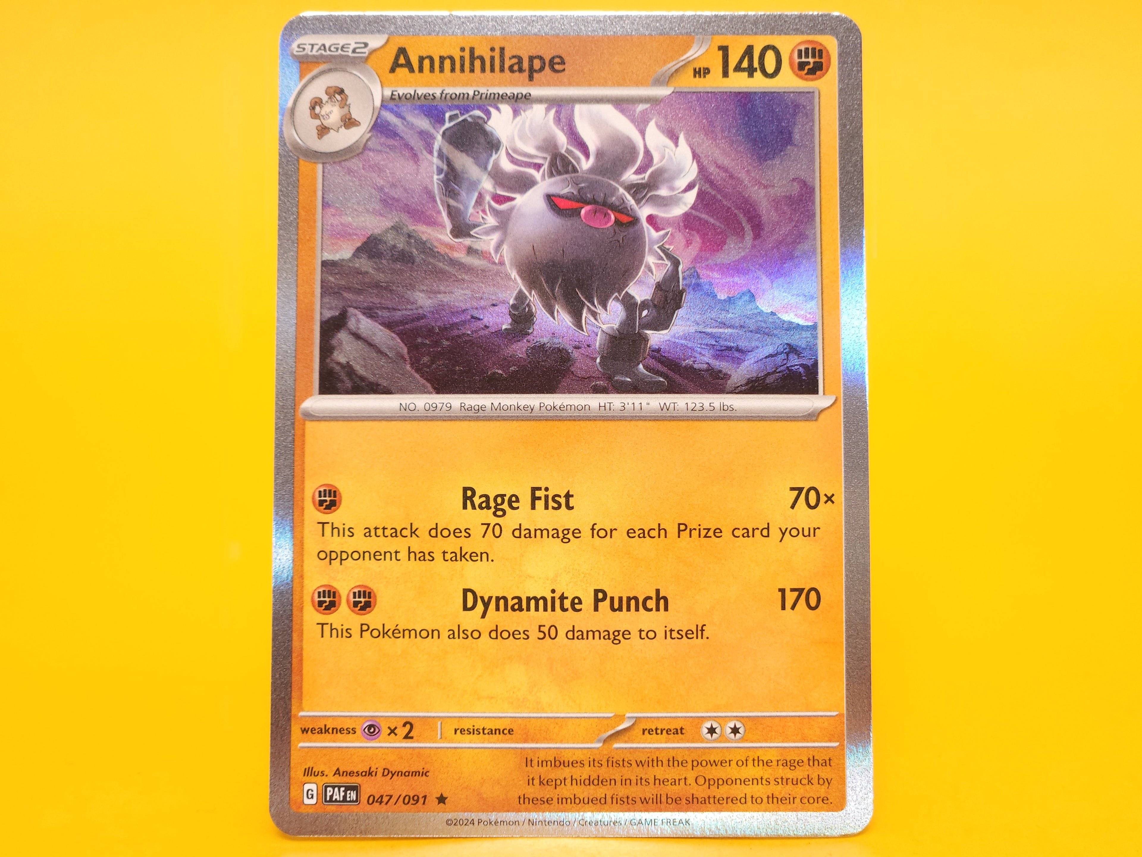 Annihilape: 047/091 – 2024 Pokémon Rare Holofoil