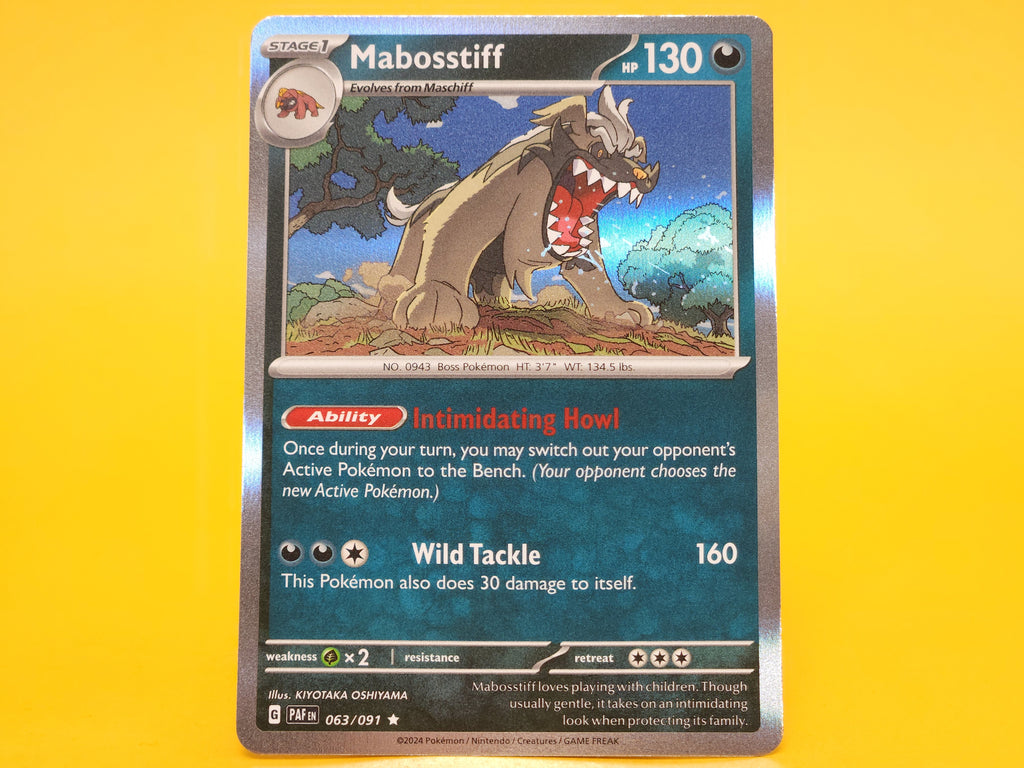 Mabosstiff: 063/091 – 2024 Pokémon Rare Holofoil