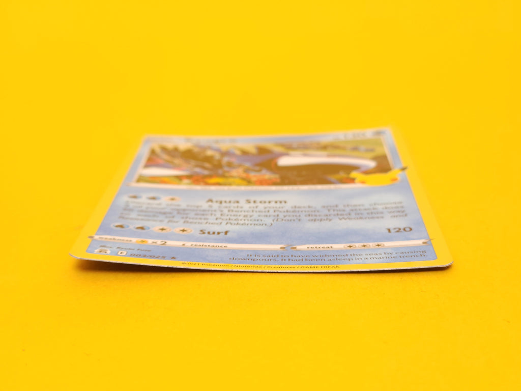 Kyogre: 003/025 – 2021 Pokémon Rare Holofoil