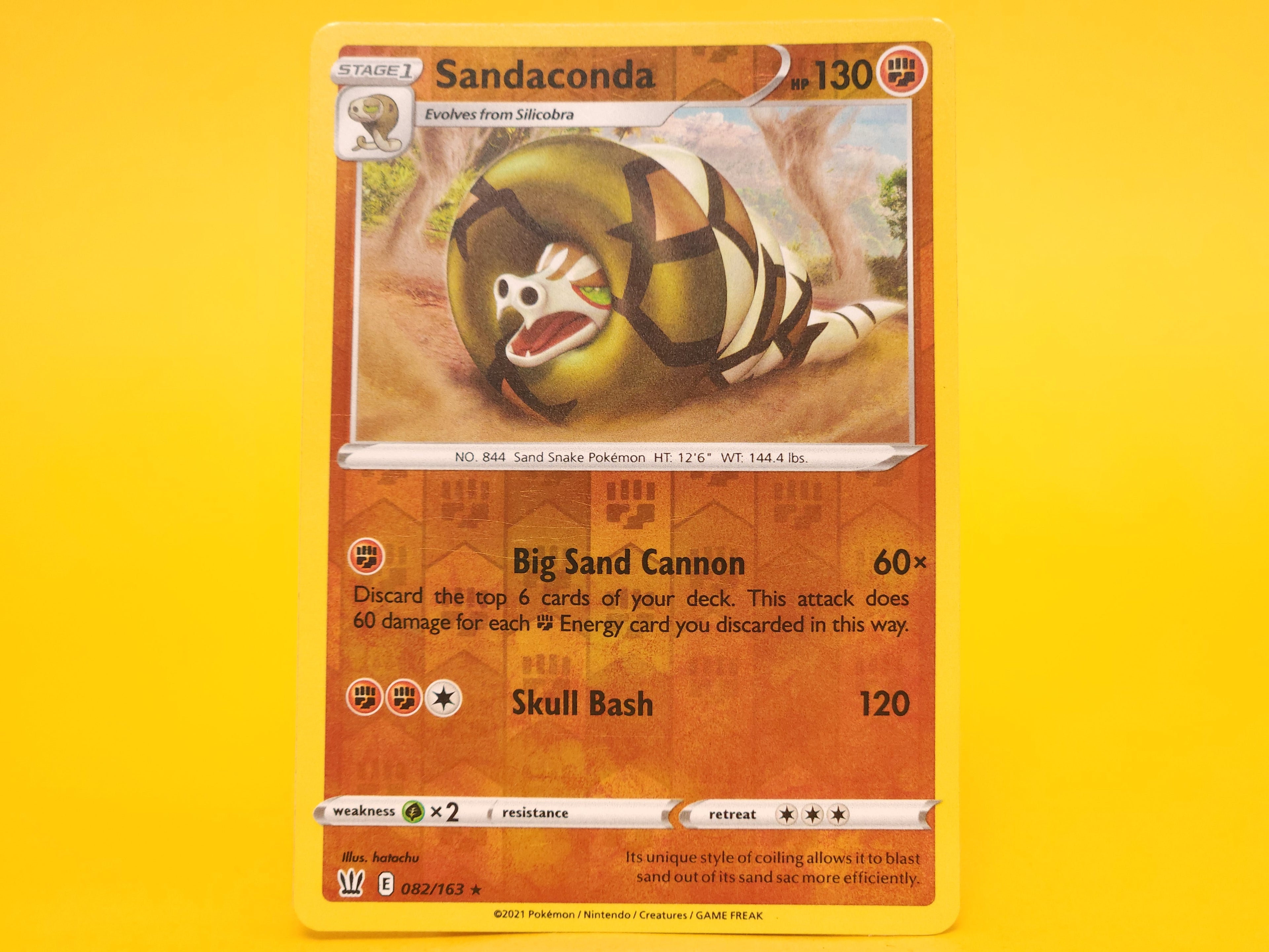 Sandaconda: 082/163 – 2021 Pokémon Rare Holo Reverse Holofoil