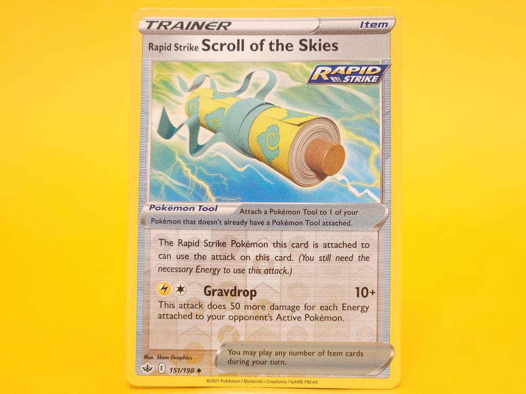 Rapid Strike Scroll of the Skies: 151/198 – 2021 Pokémon Uncommon Reverse Holofoil
