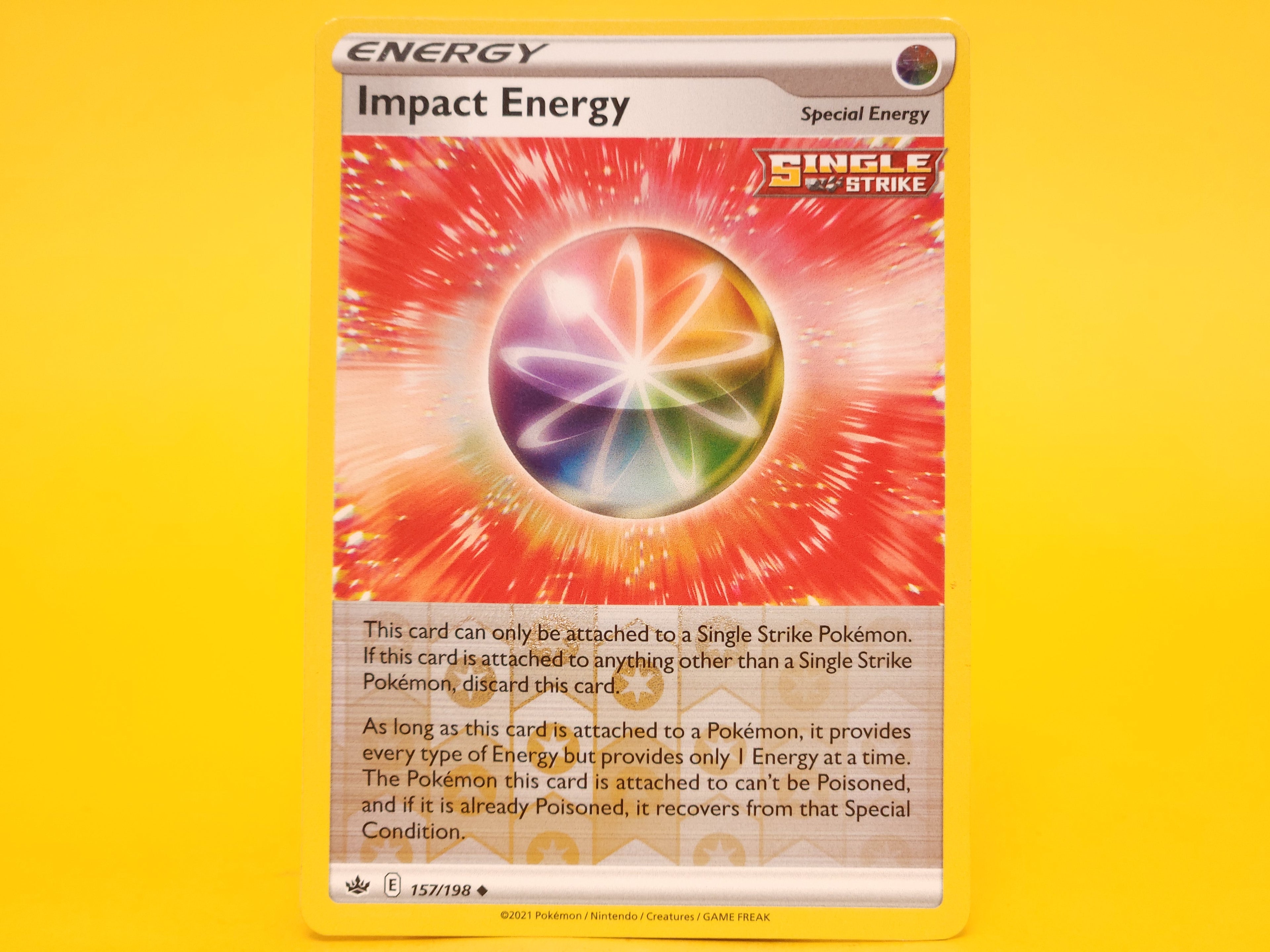 Impact Energy: 157/198 – 2021 Pokémon Uncommon Reverse Holofoil