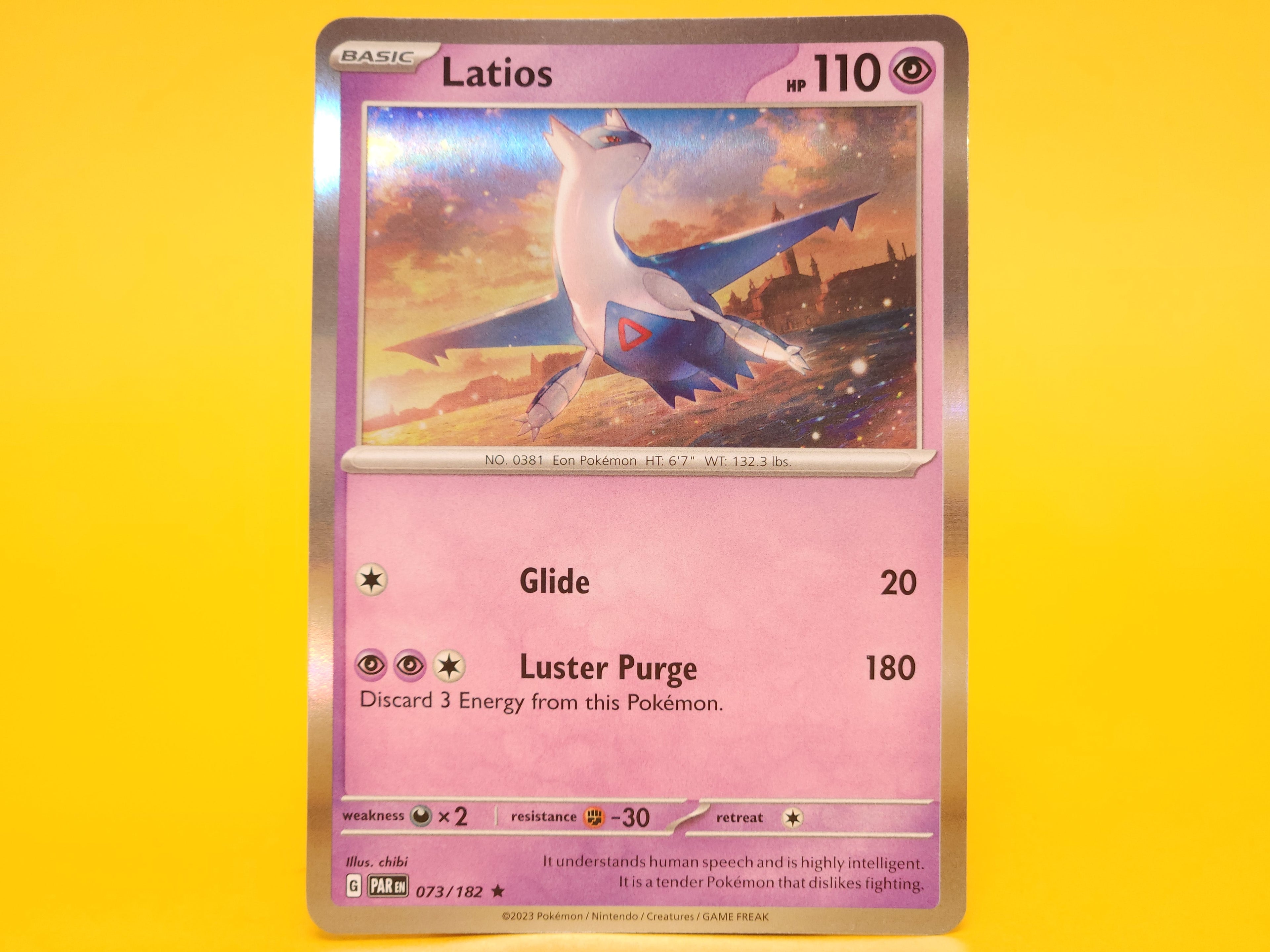 Latios: 073/182 – 2023 Pokémon Rare Holofoil