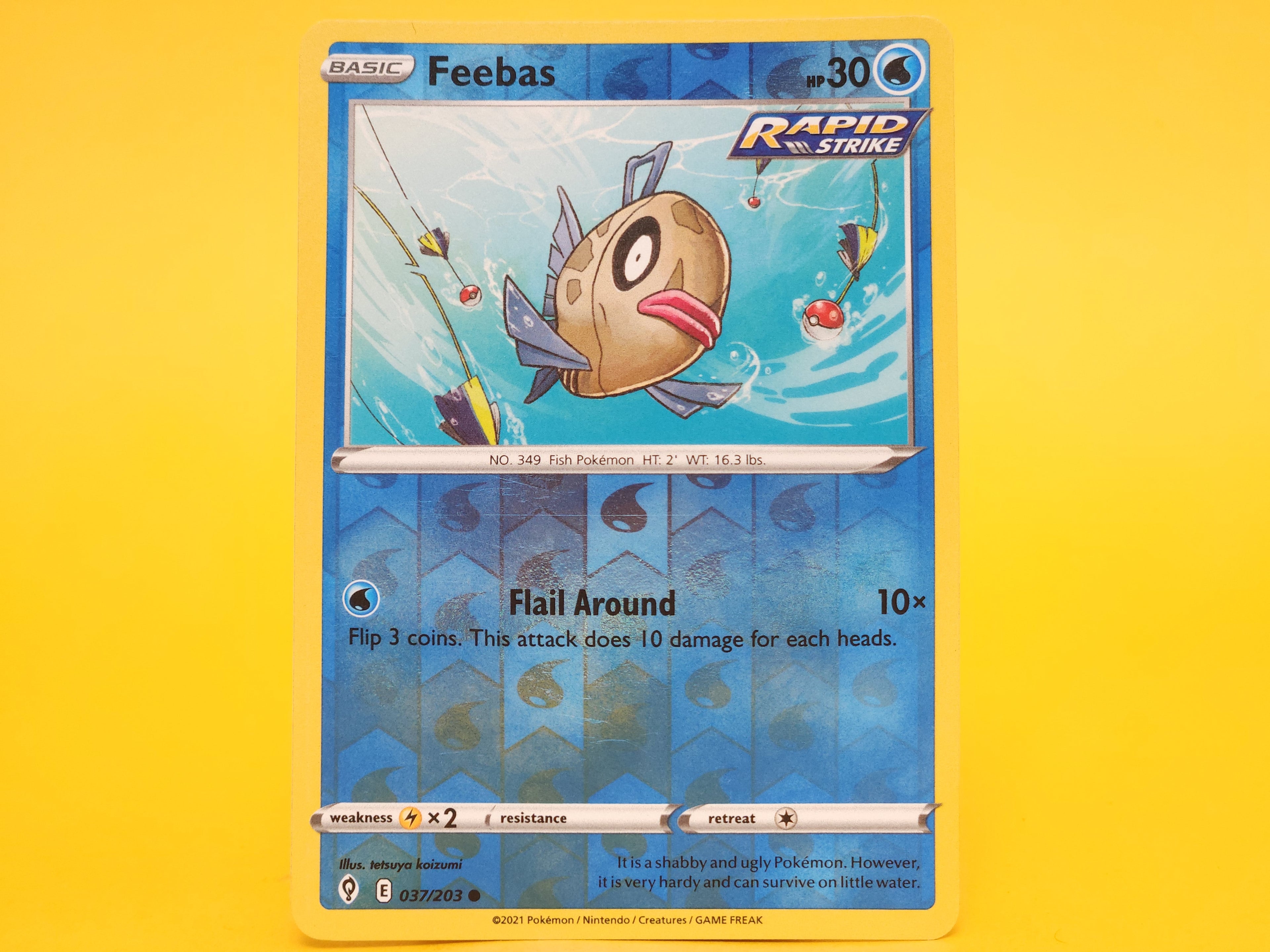Feebas: 037/203 – 2021 Pokémon Common Reverse Holofoil