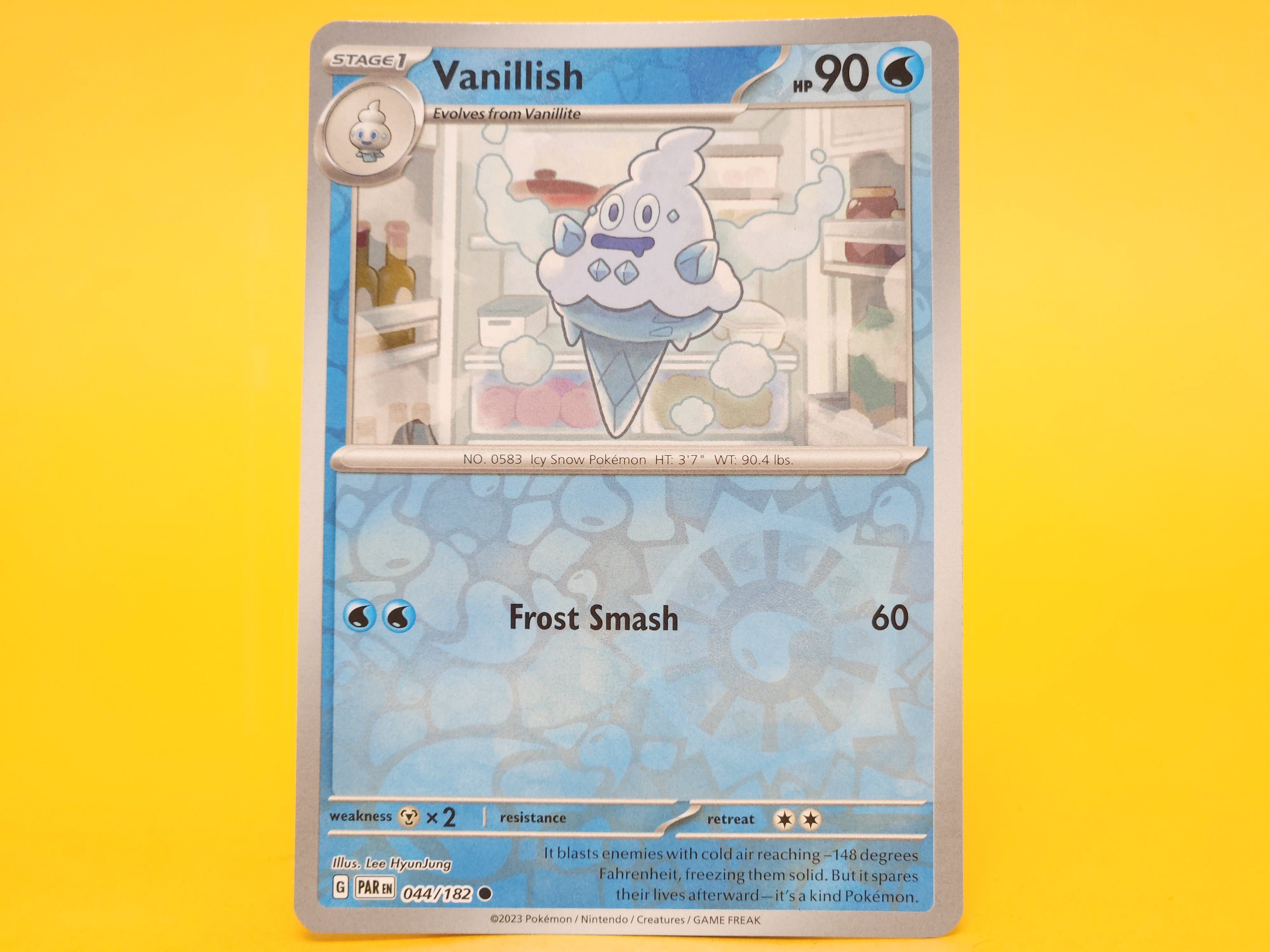 Vanillish: 044/182 – 2023 Pokémon Common Reverse Holofoil