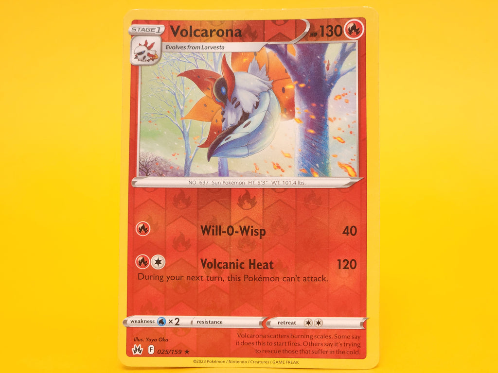 Volcarona: 025/159 – 2023 Pokémon Rare Reverse Holofoil