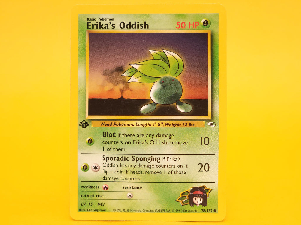 Erika's Oddish: 78/132 – 2000 Pokémon Common 1st Edition
