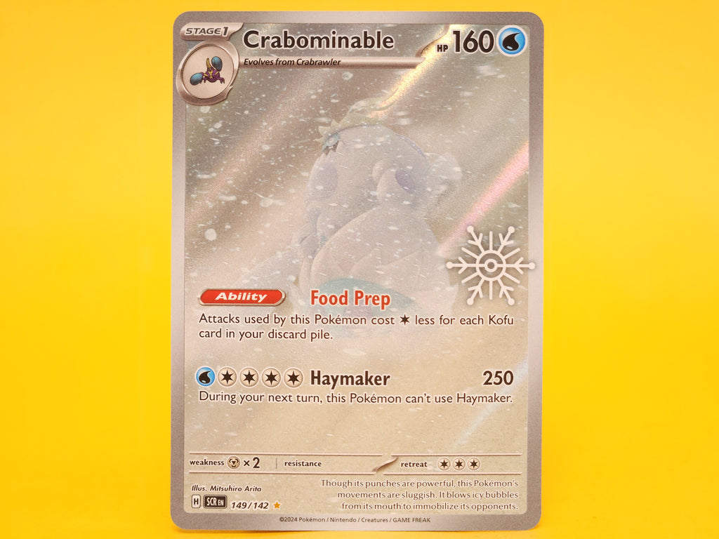 Crabominable (Holiday Calendar): 149/142 – 2025 Pokémon Illustration Rare Holofoil