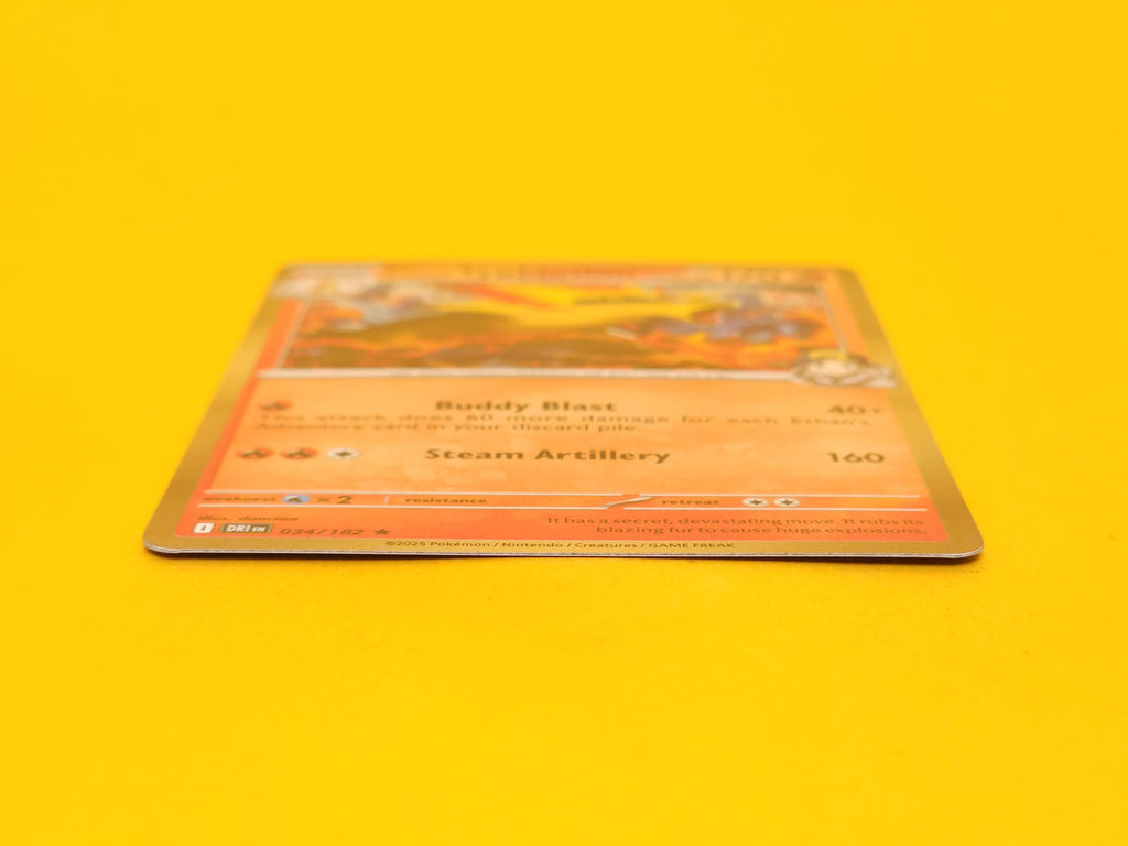 Ethan’s Typhlosion: 034/182 – 2025 Pokémon Rare Holofoil