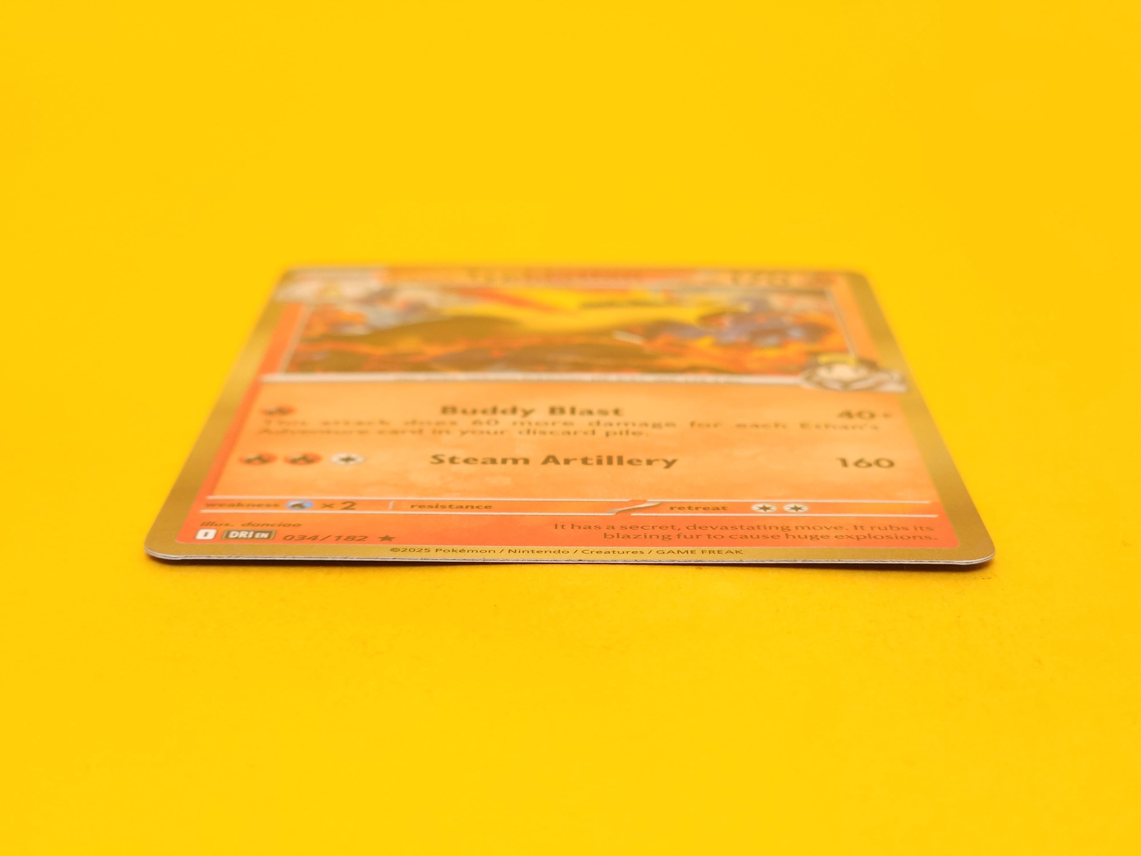 Ethan’s Typhlosion: 034/182 – 2025 Pokémon Rare Holofoil