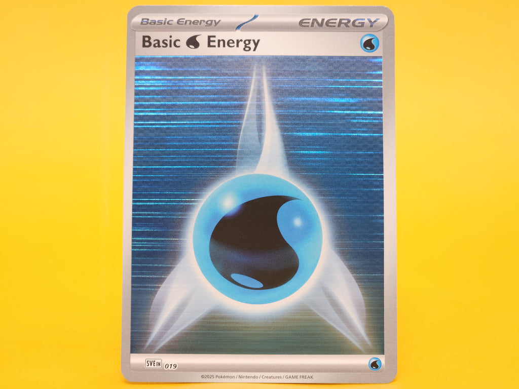 Basic Water Energy: 019 – 2025 Pokémon Holofoil