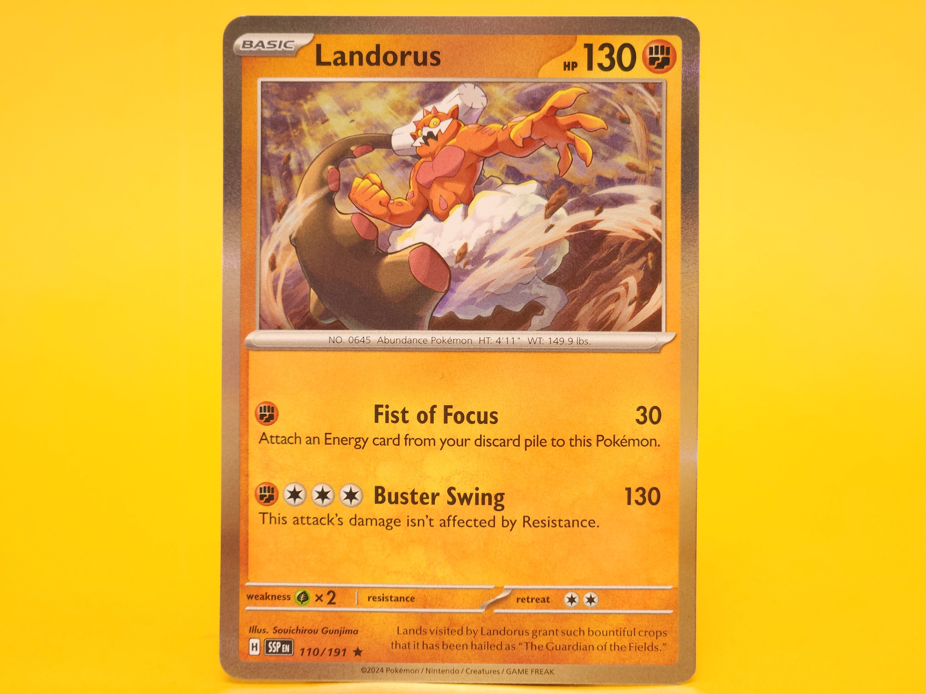 Landorus: 110/191 – 2024 Pokémon Rare Holofoil