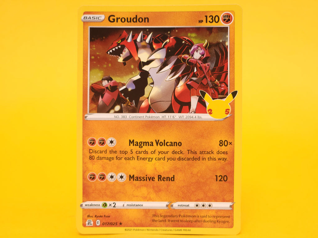 Groudon: 017/025 – 2021 Pokémon Rare Holofoil