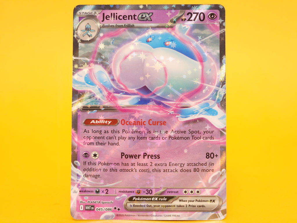 Jellicent ex: 045/086 – 2025 Pokémon Double Rare Holofoil