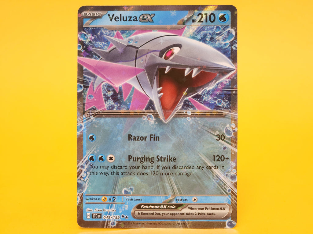Veluza ex: 043/159 – 2025 Pokémon Double Rare Holofoil