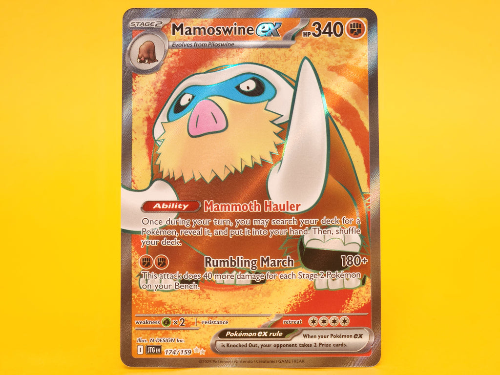 Mamoswine ex: 174/159 – 2025 Pokémon Ultra Rare Holofoil