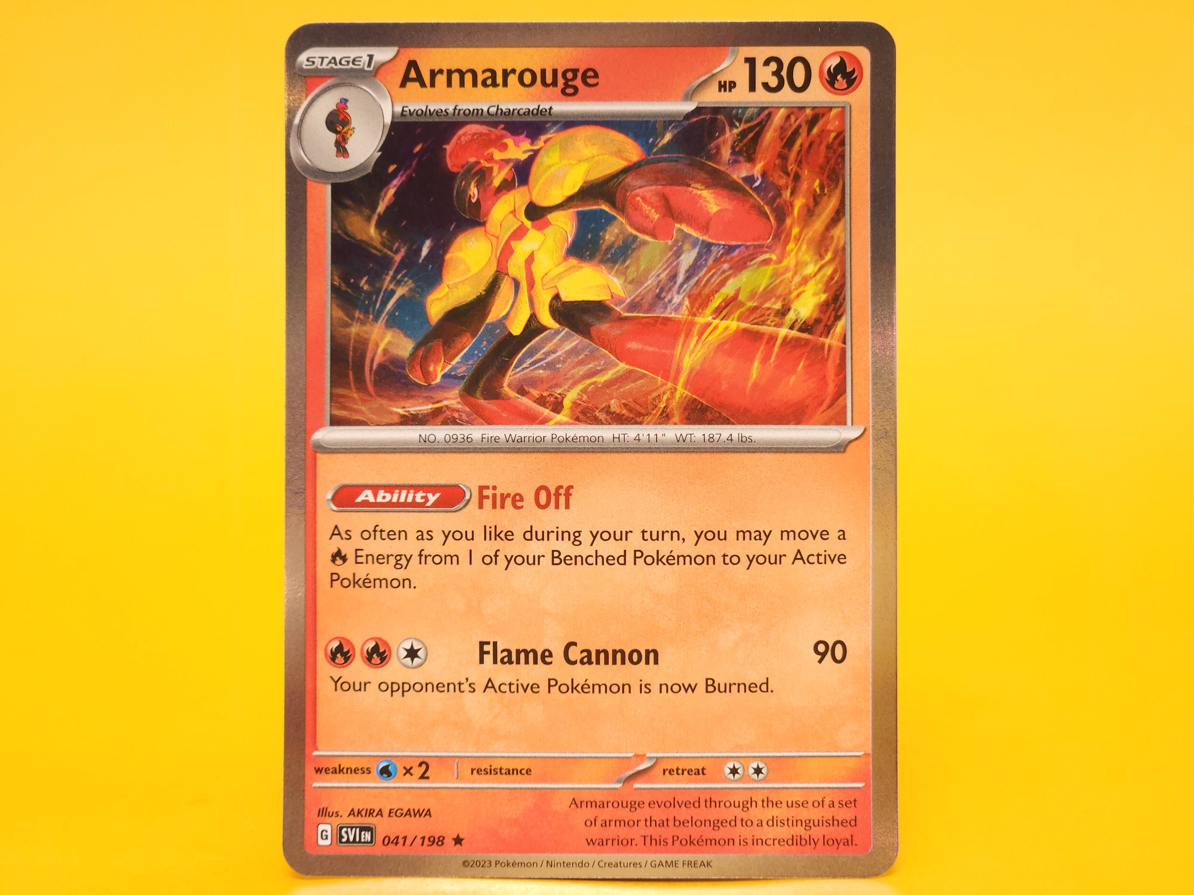 Armarouge: 041/198 – 2023 Pokémon Rare Holofoil
