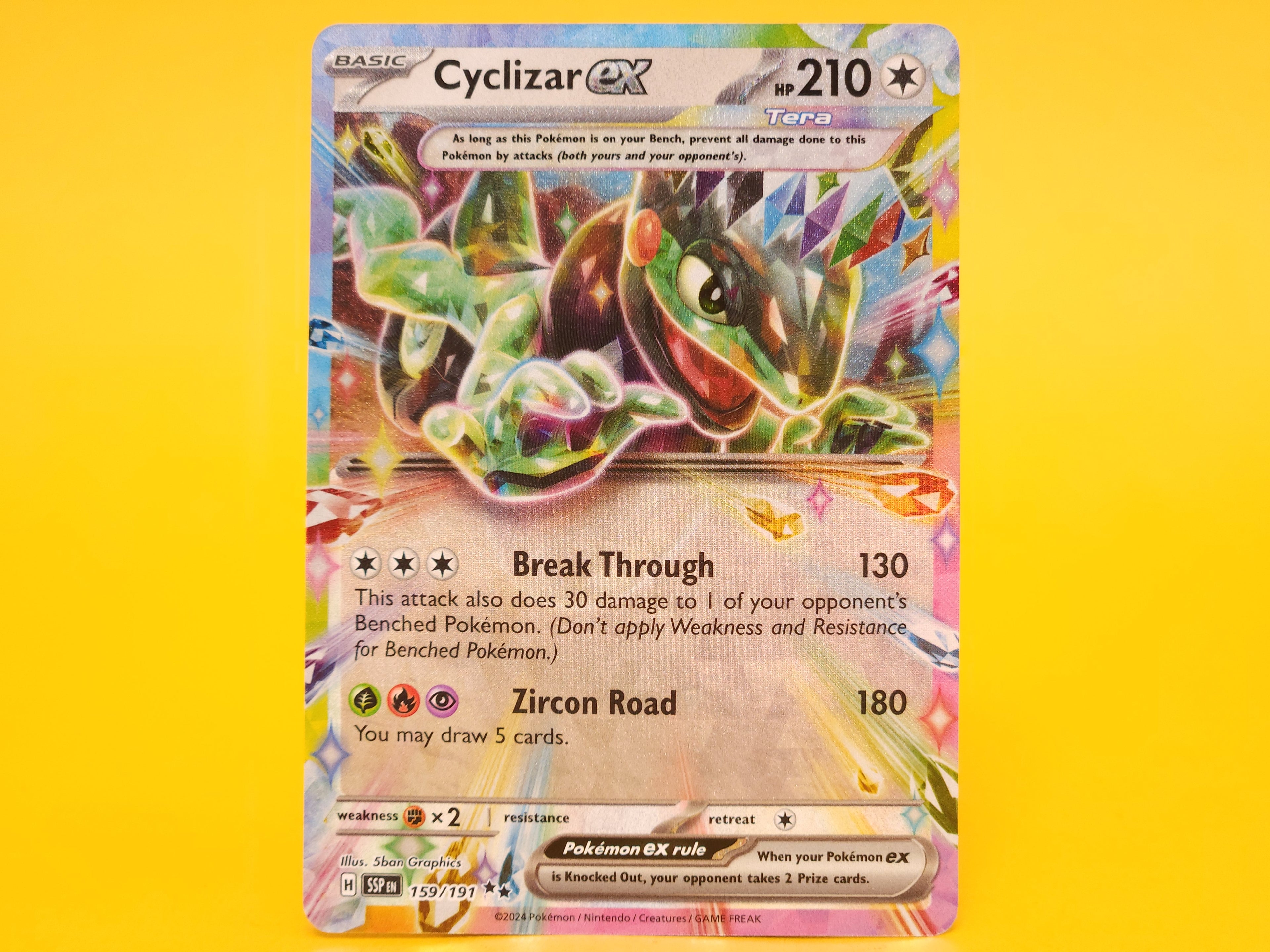 Cyclizar ex: 159/191 – 2024 Pokémon Double Rare Holofoil