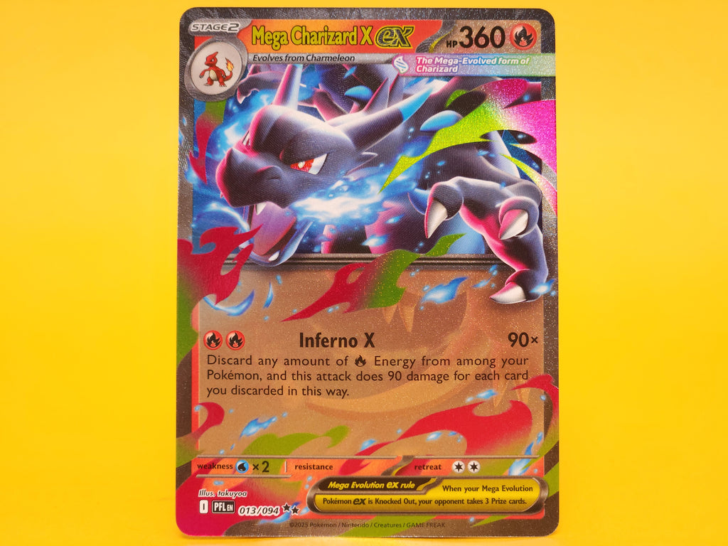 Mega Charizard X ex: 013/094 – 2025 Pokémon Double Rare Holofoil