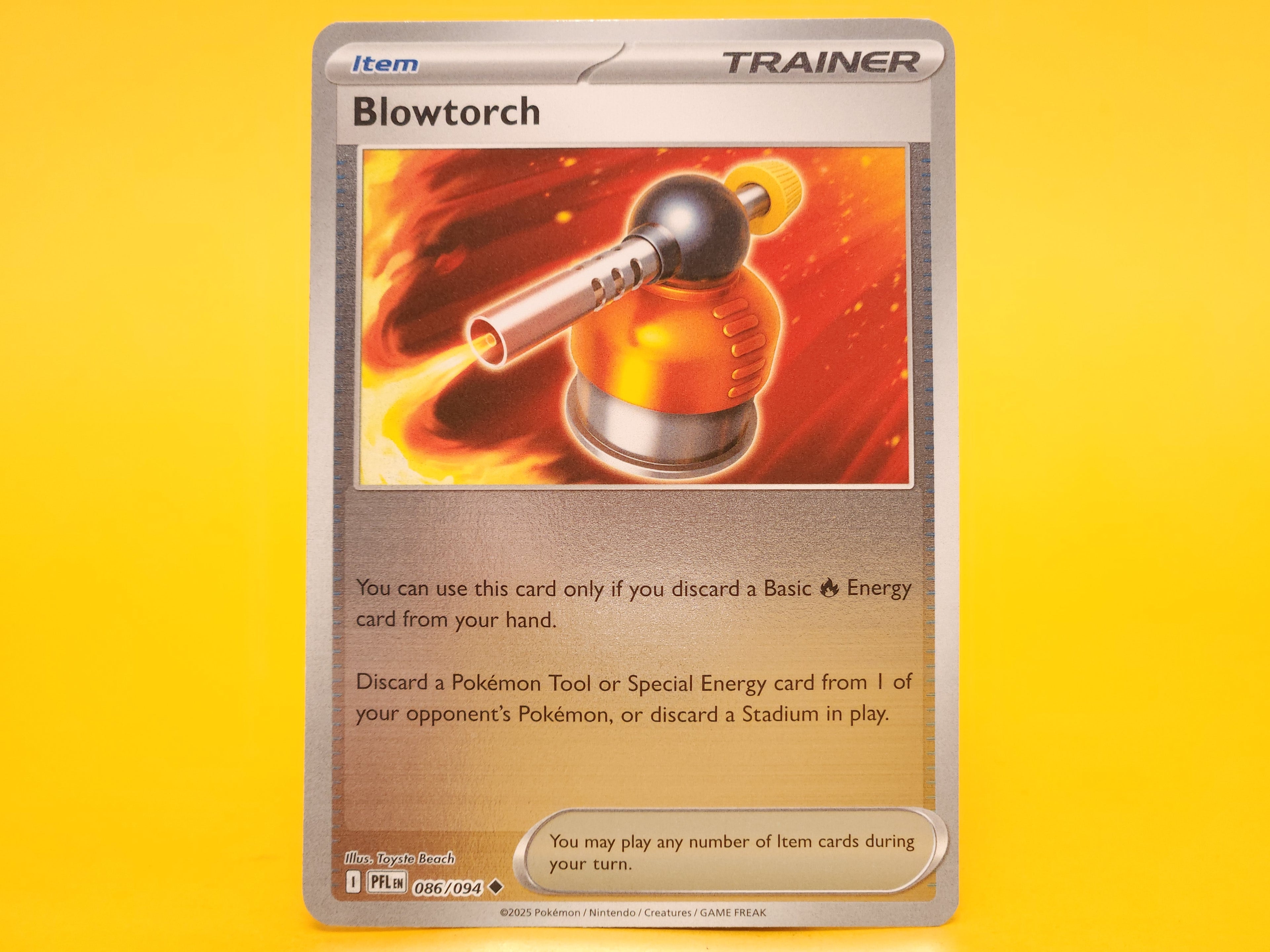 Blowtorch: 056/094 – 2025 Pokémon Uncommon Reverse Holofoil