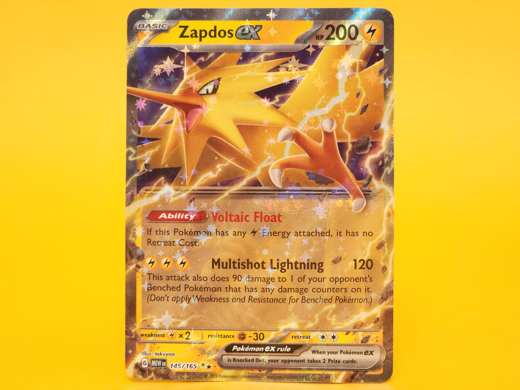 Zapdos ex: 145/165 – 2025 Pokémon Double Rare Holofoil