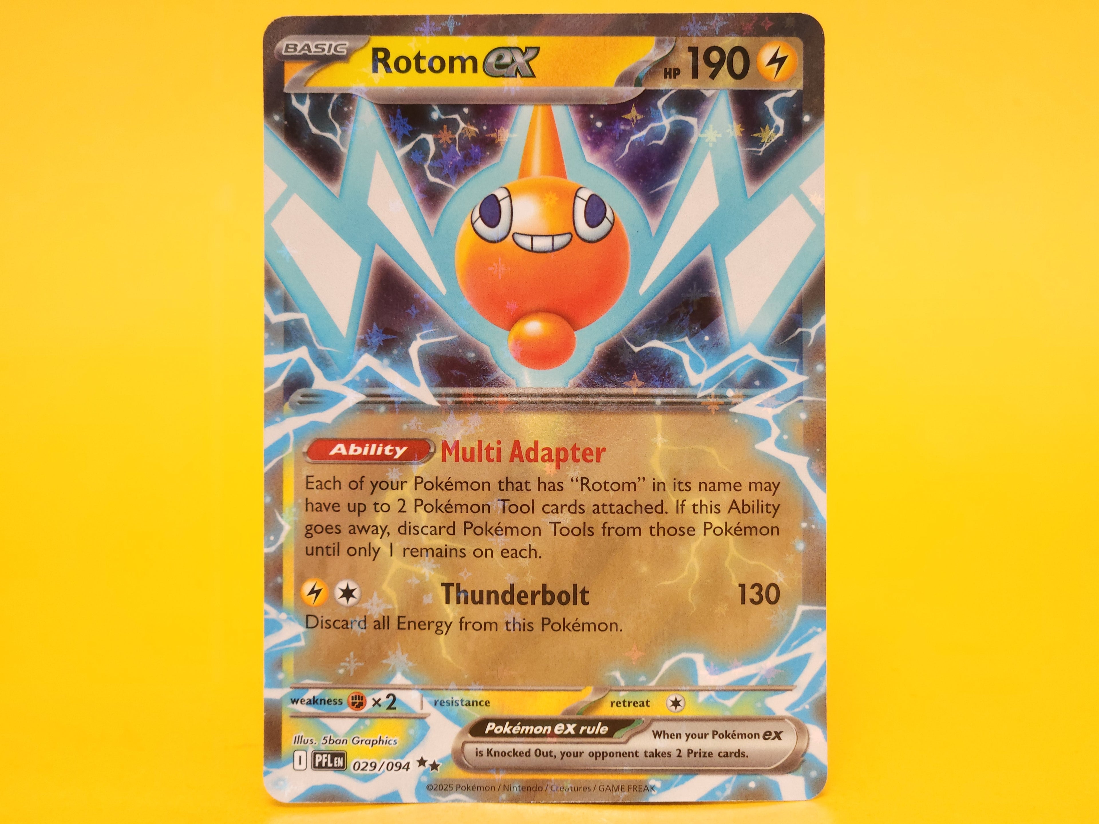 Rotom ex: 029/094 – 2025 Pokémon Double Rare Holofoil