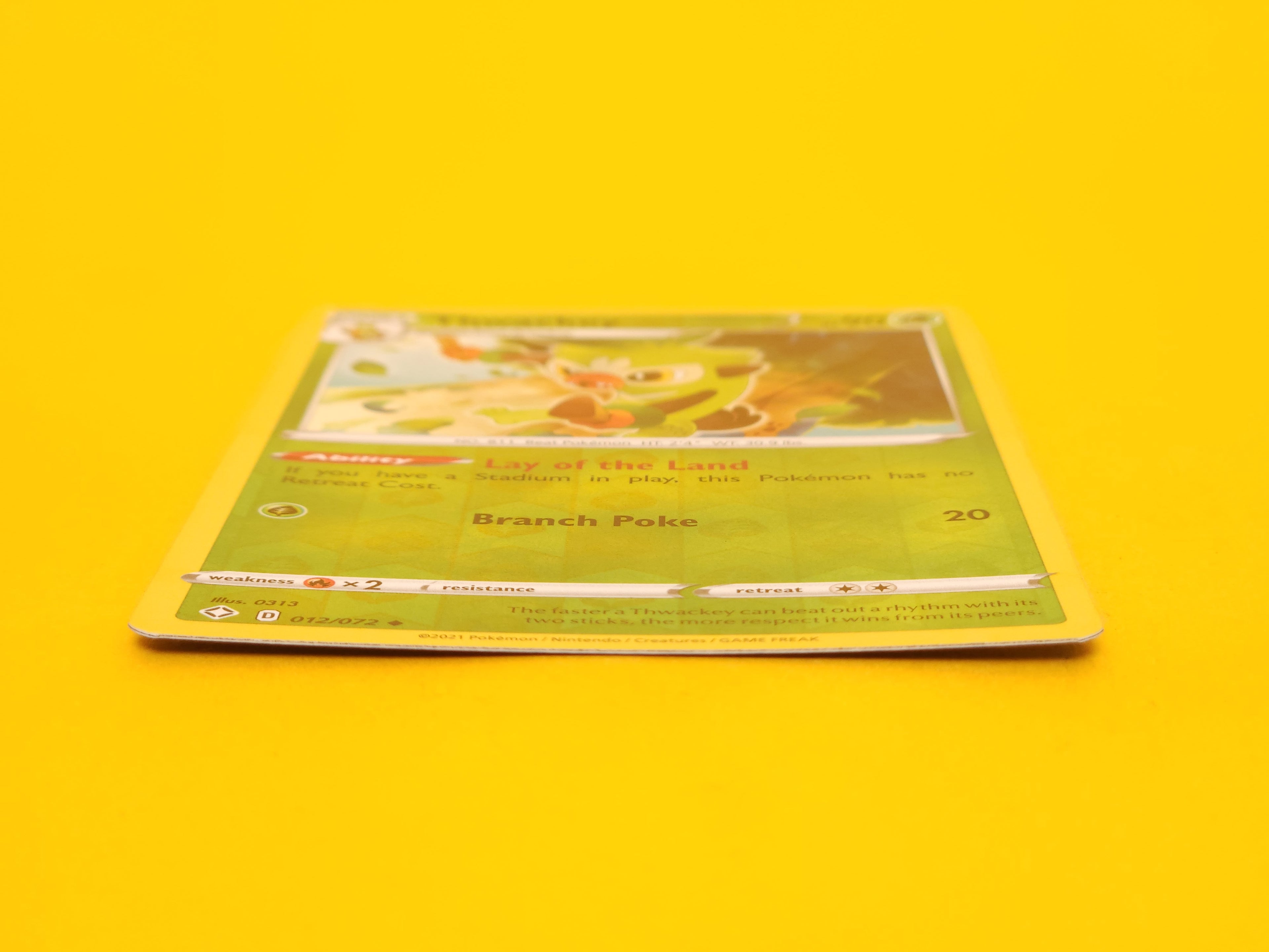 Thwackey: 012/072 – 2021 Pokémon Uncommon Reverse Holofoil