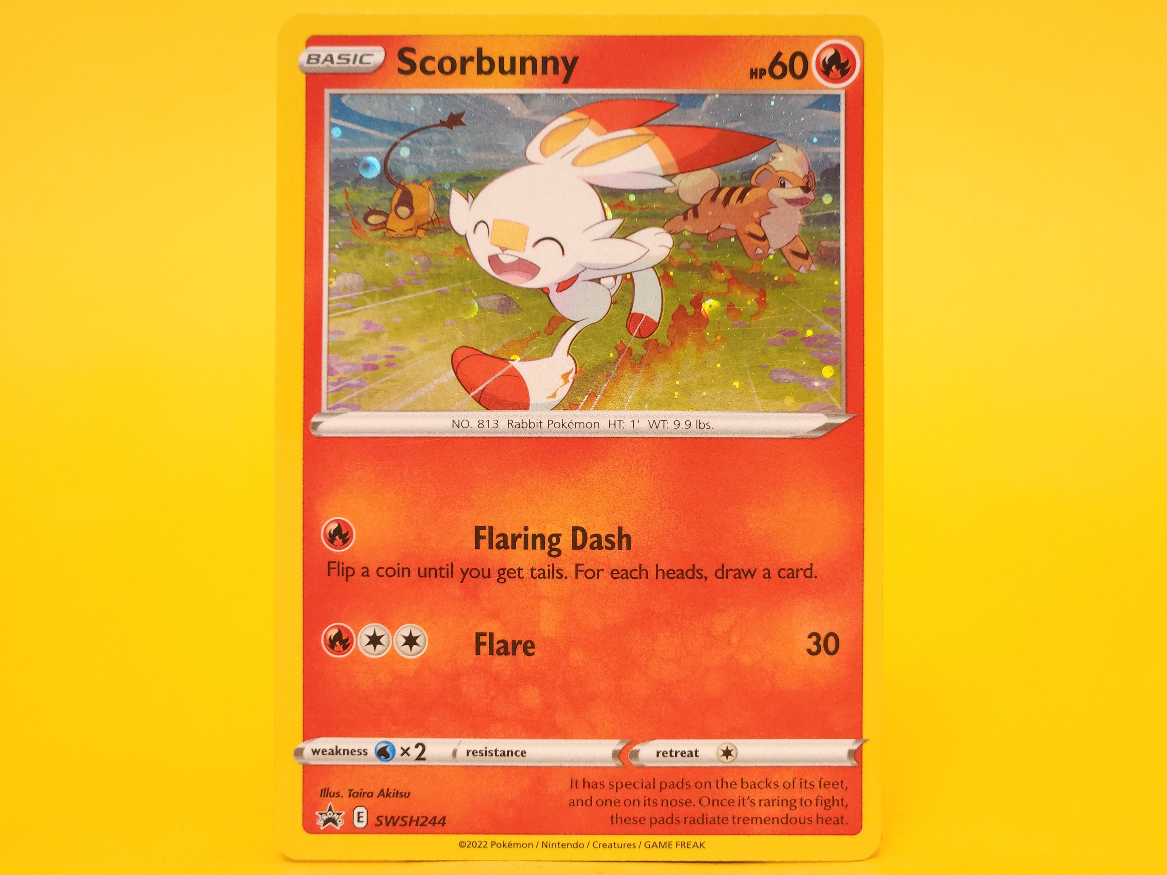 Scorbunny: SWSH244 – 2022 Pokémon Promo Holofoil