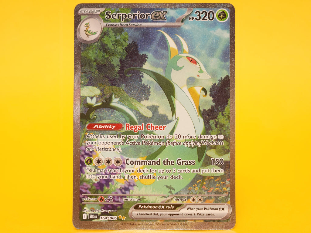 Serperior ex: 164/086 – 2025 Pokémon Special Illustration Rare Holofoil