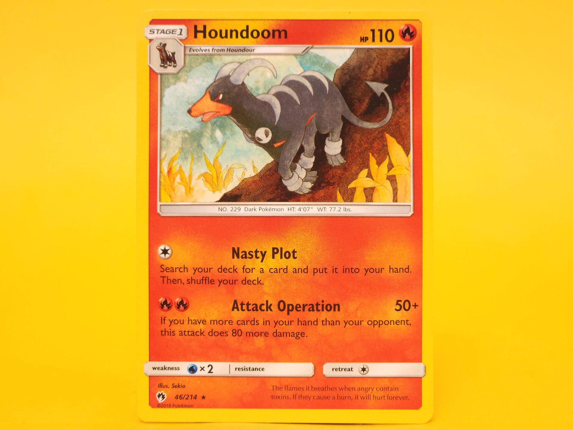 houndoom pokemon card value Houndoom: 46/214 – 2018 Pokémon Rare – 12JAM