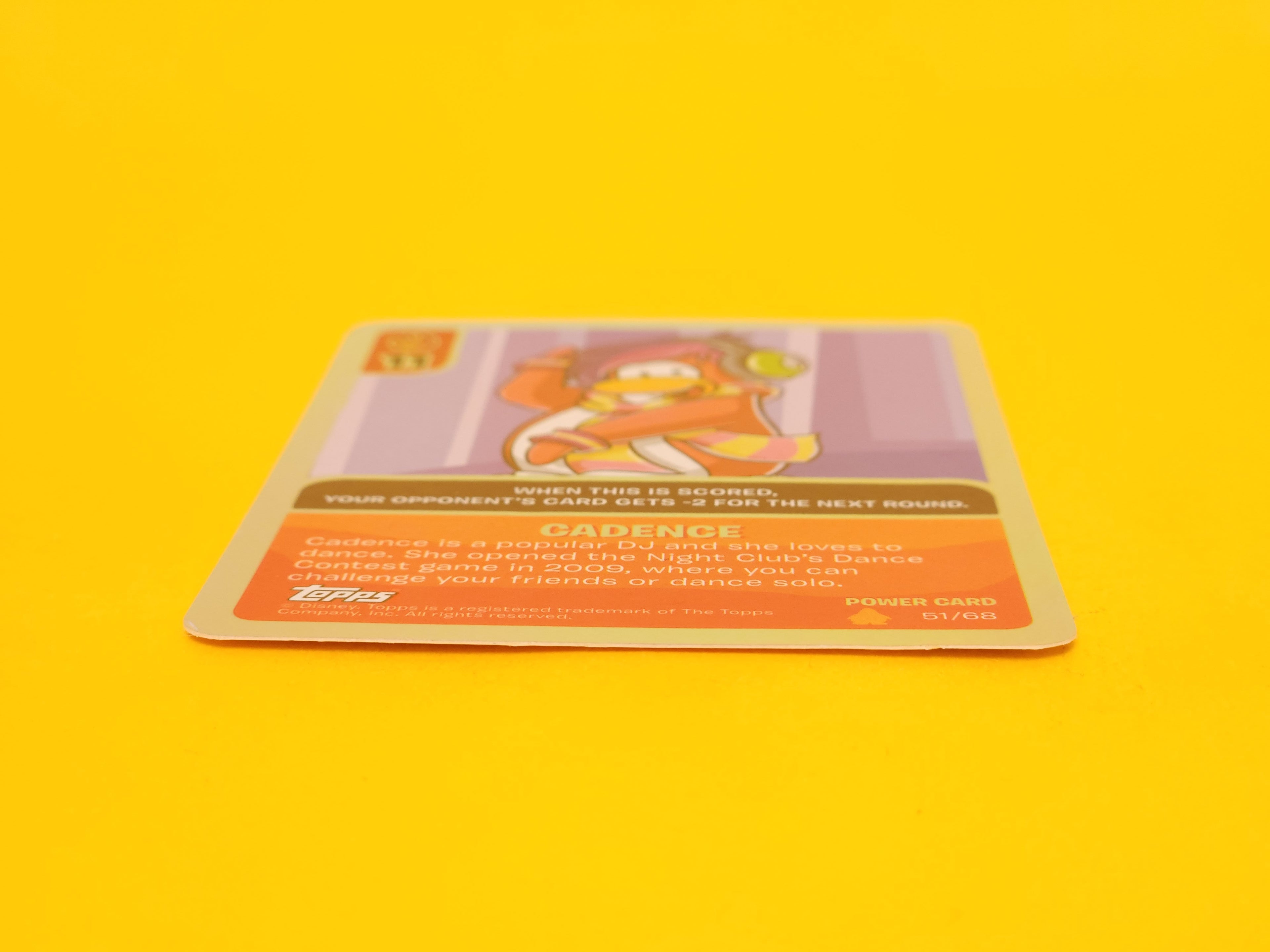 Cadence: 51/68 – 2009 Topps Disney Club Penguin Holofoil