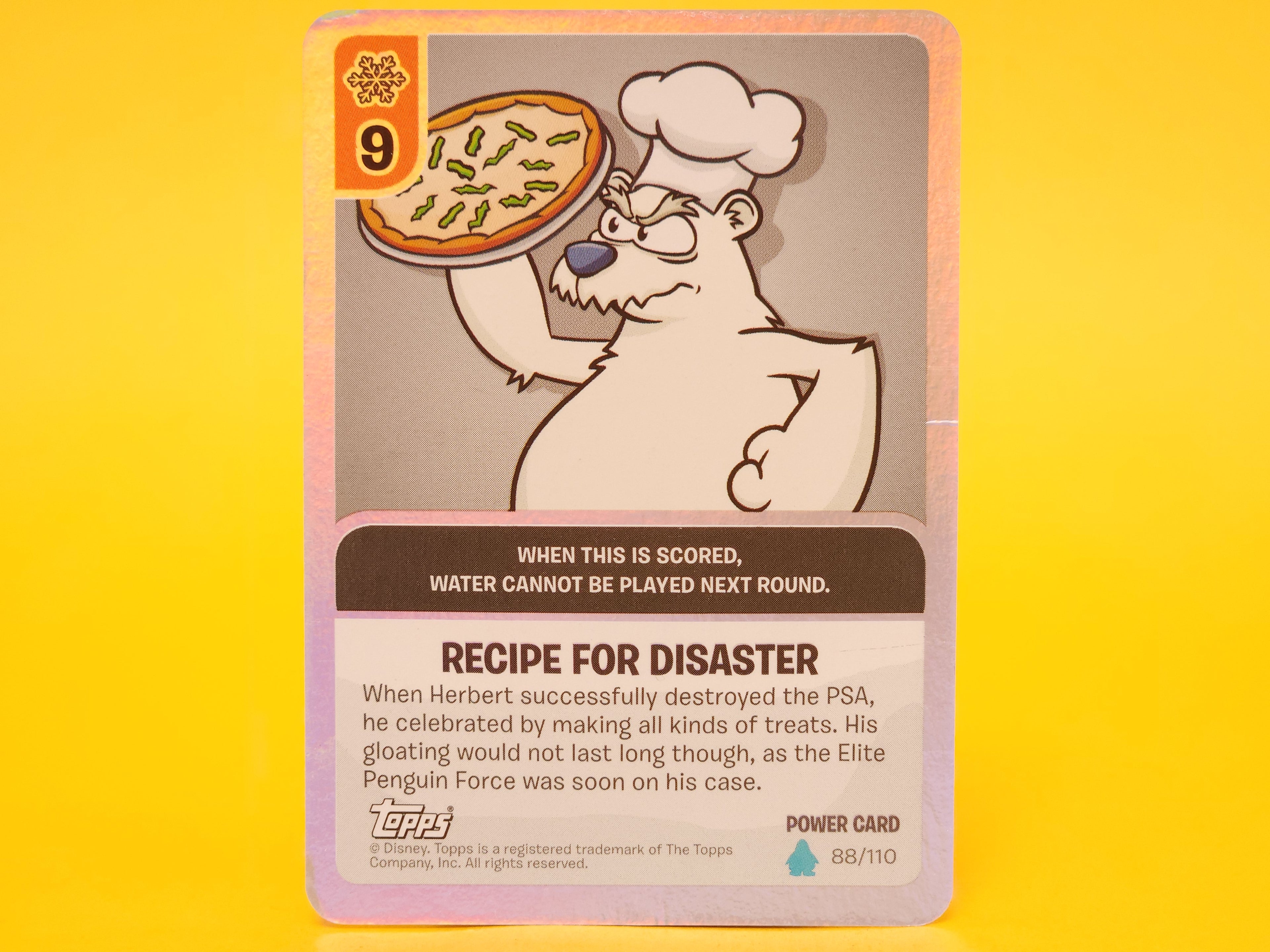 Recipe For Disaster: 88/110 – 2010 Topps Disney Club Penguin Holofoil