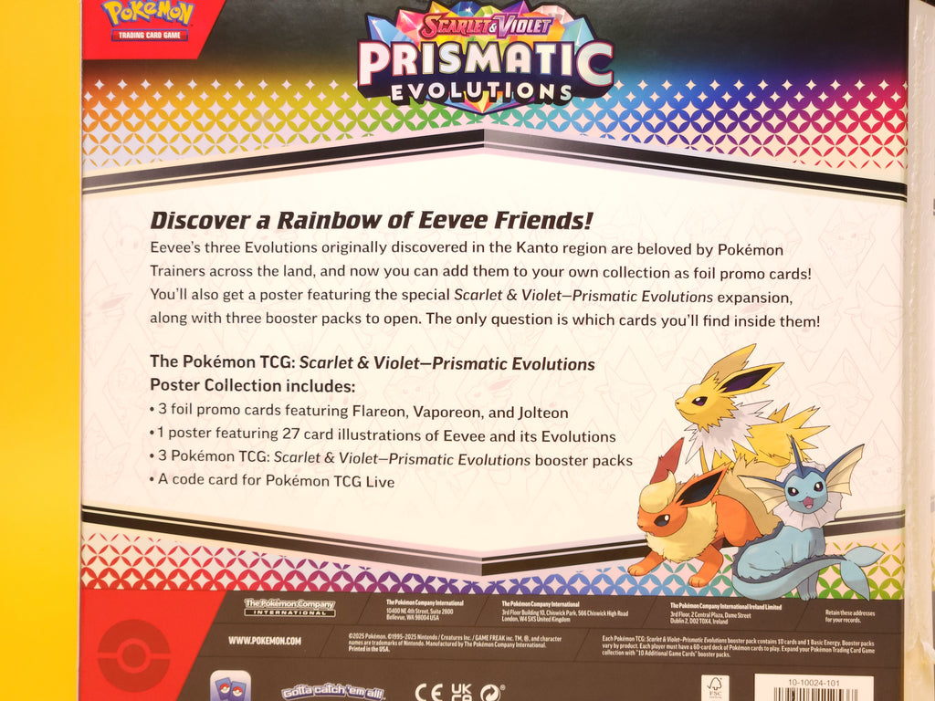 Prismatic Evolutions Poster Collection – 2025 Pokémon TCG