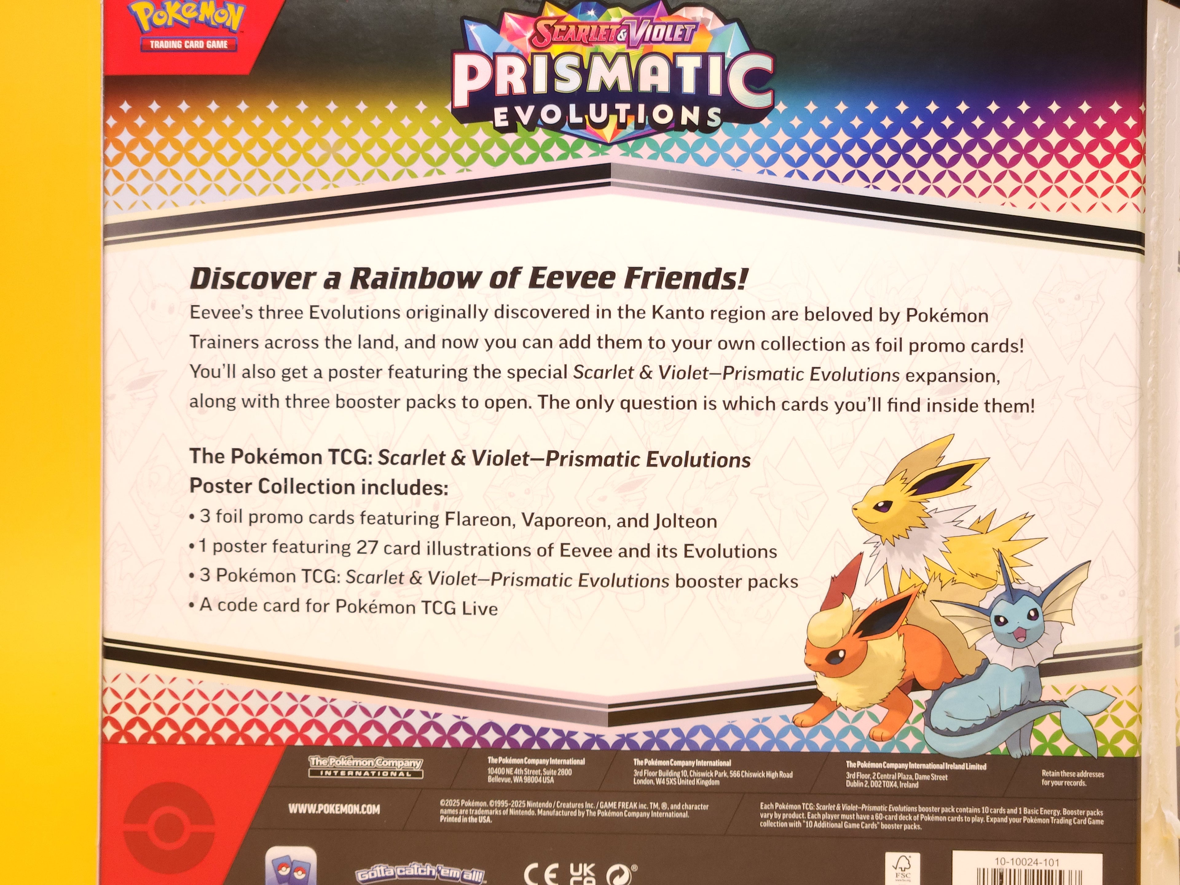 Prismatic Evolutions Poster Collection – 2025 Pokémon TCG