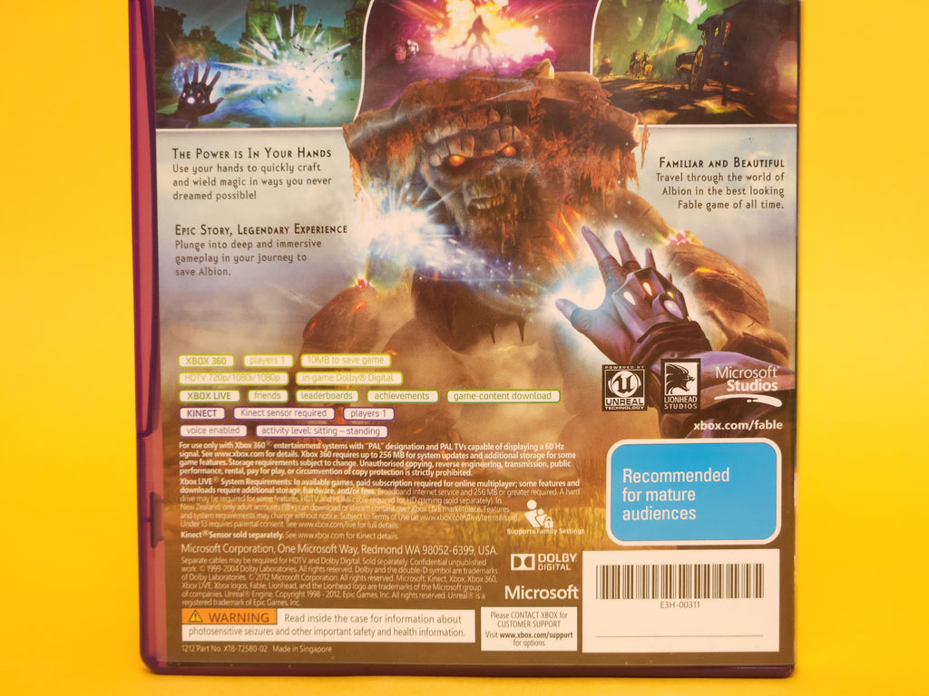 Fable: The Journey – 2012 Xbox 360 Kinect