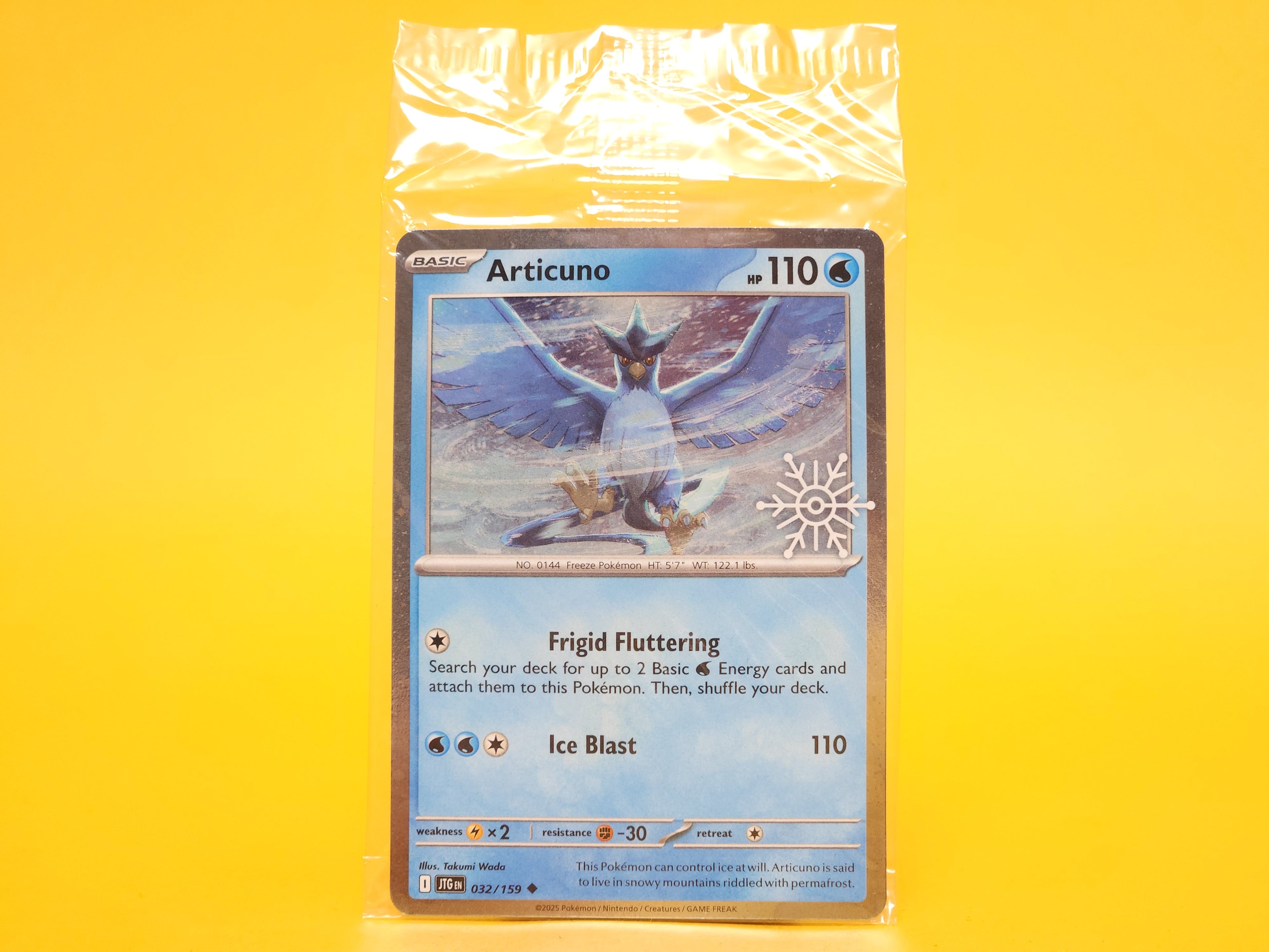 Articuno (Holiday Calendar): 032/159 – 2025 Pokémon Common Holofoil