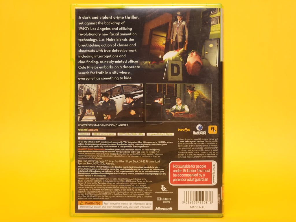 L.A. Noire – 2011 Xbox 360