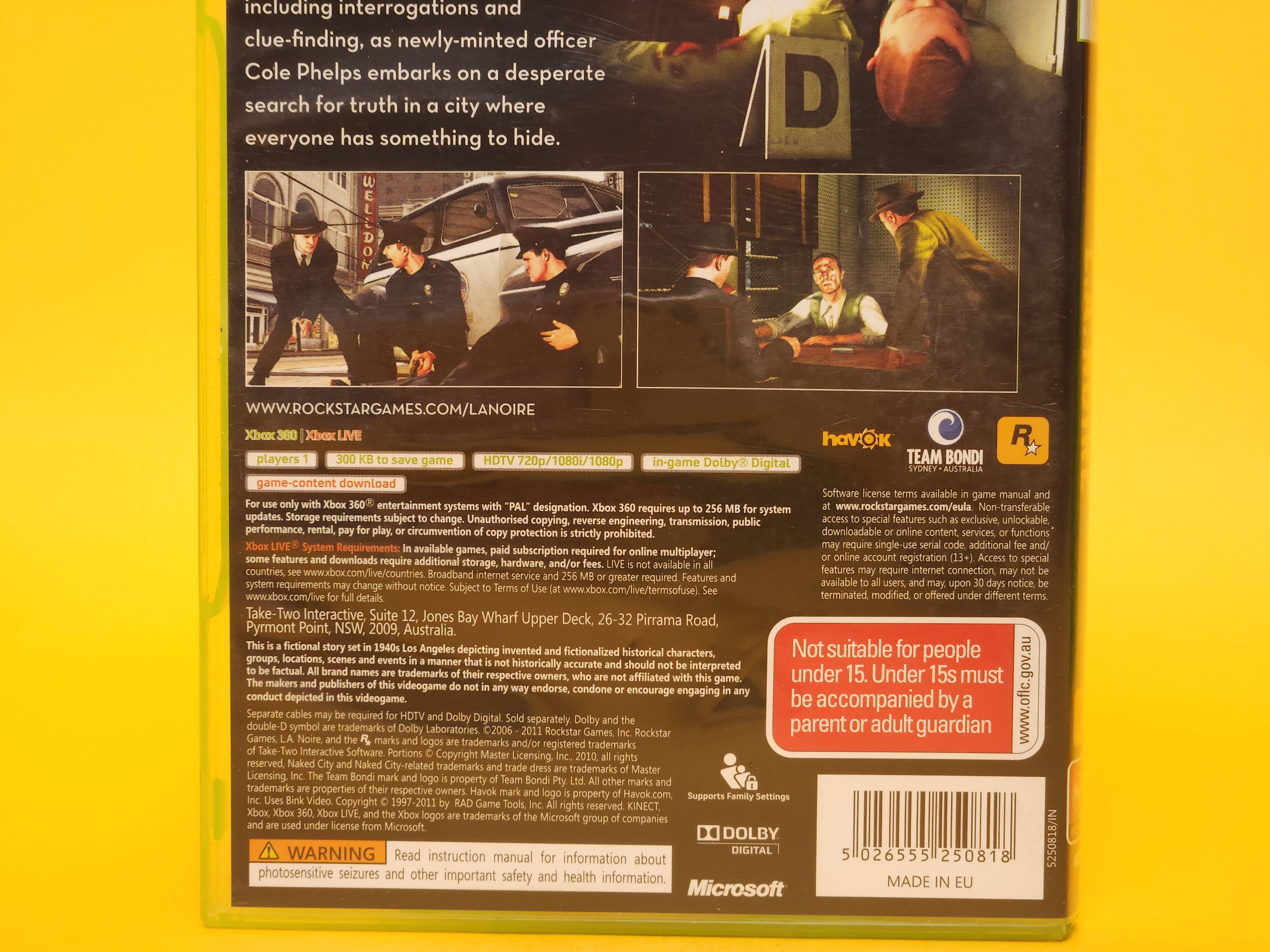 L.A. Noire – 2011 Xbox 360