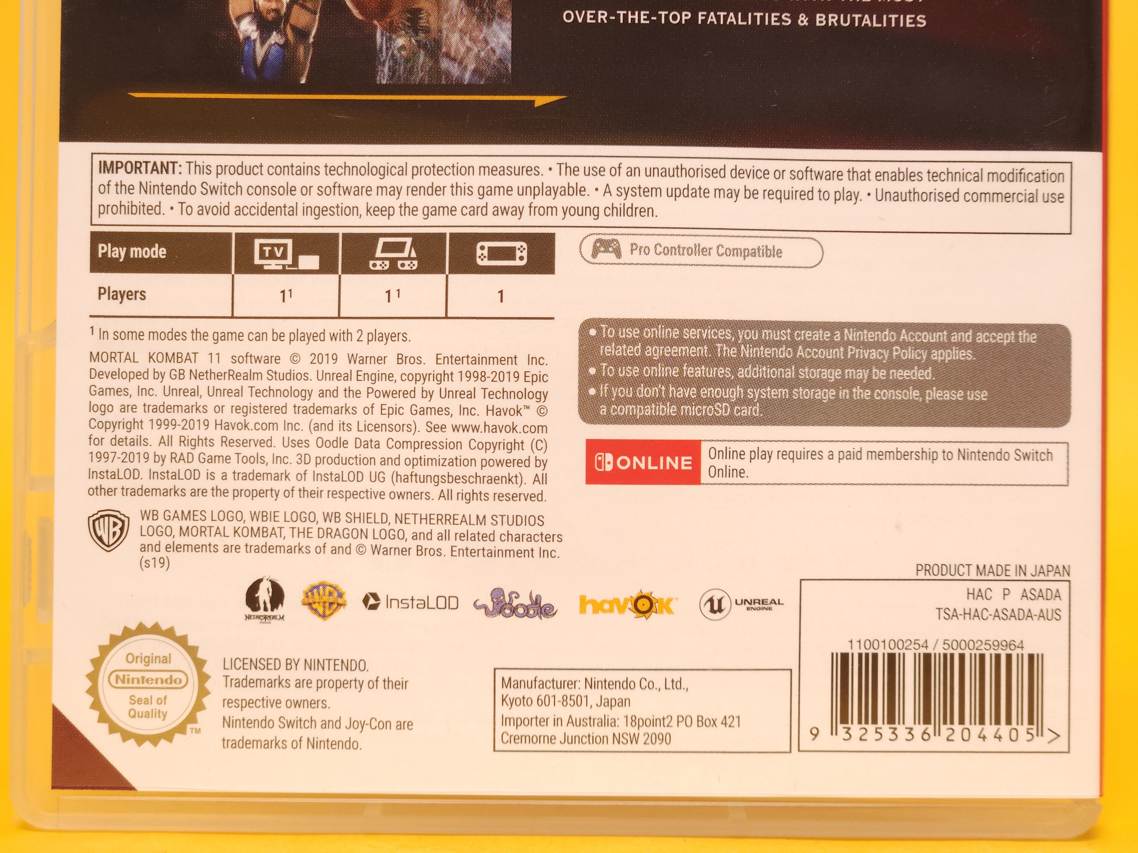 Mortal Kombat 11 – Nintendo Switch