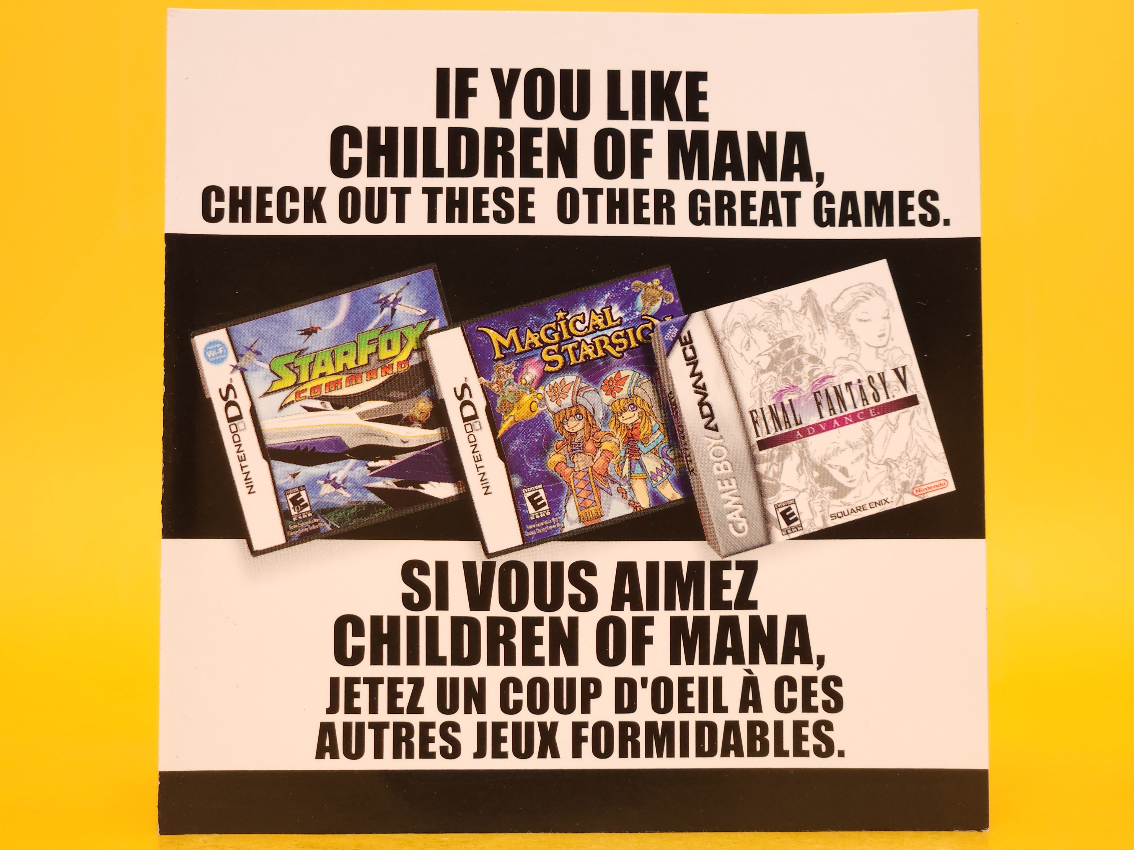 Children of Mana – Nintendo DS