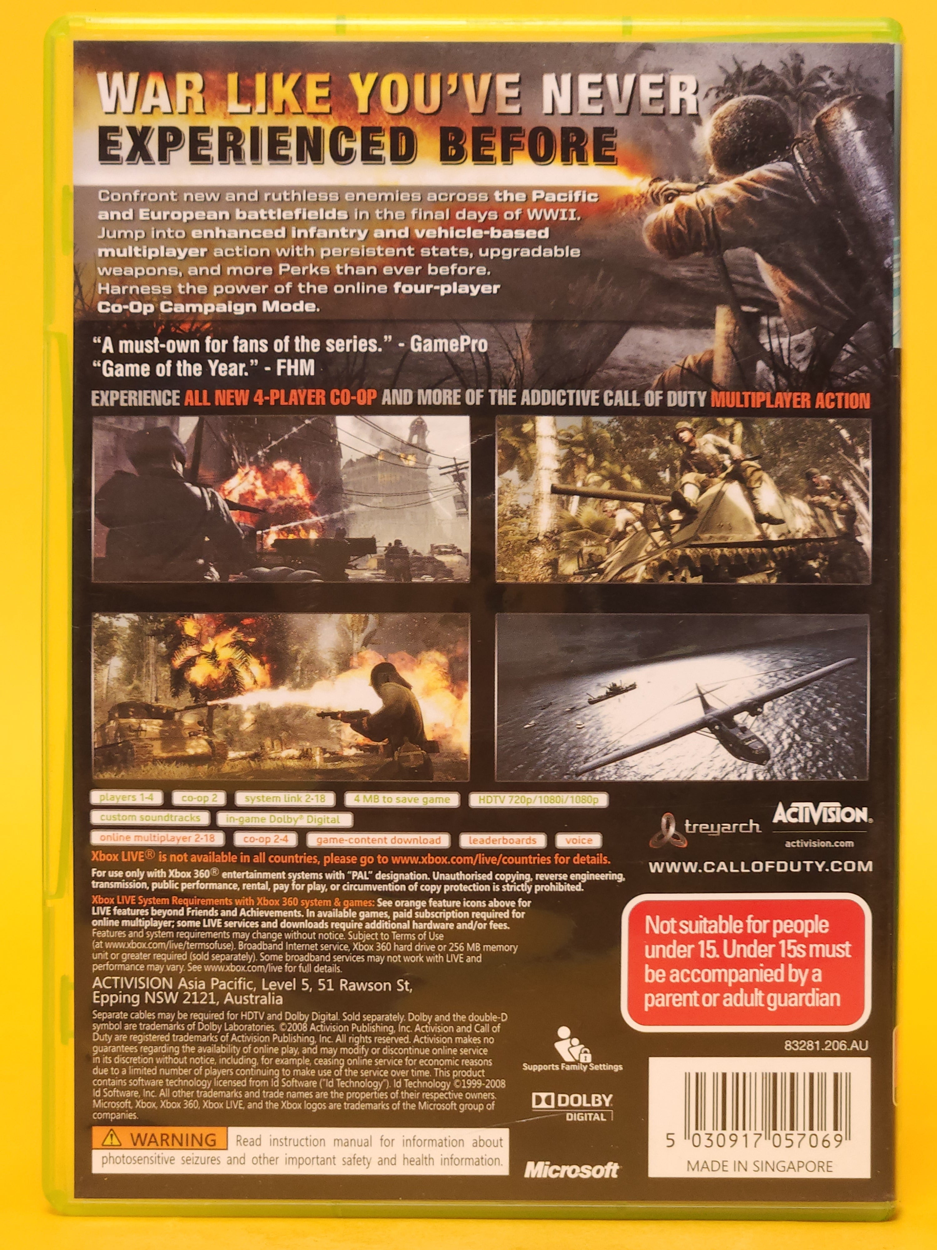 Call of Duty: World at War – Xbox 360