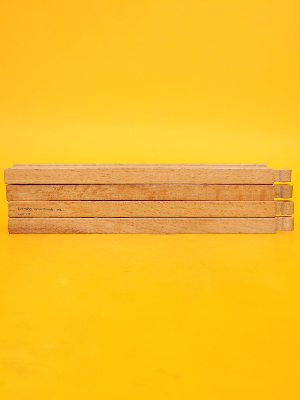 4x 8" Straight Track & Road Pieces – Thomas & Friends: Wooden Railway