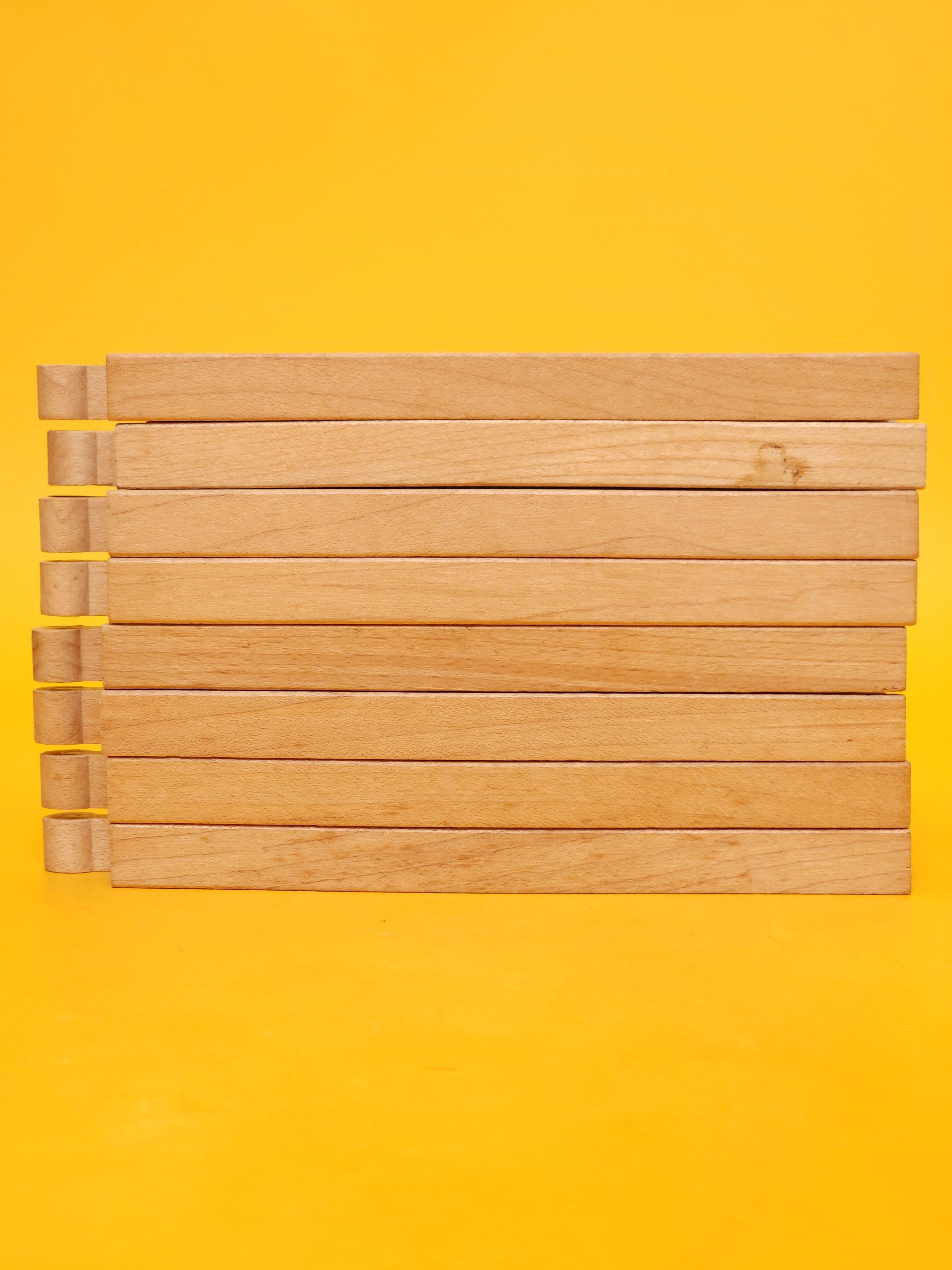 8x 6" Straight Track & Road Pieces – Thomas & Friends: Wooden Railway