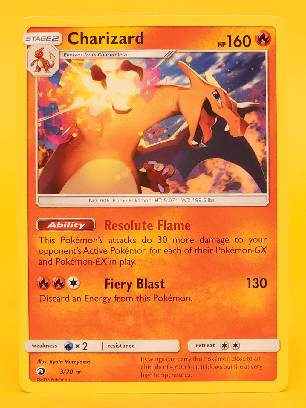 Charizard 3/70 Dragon Majesty – Pokémon TCG