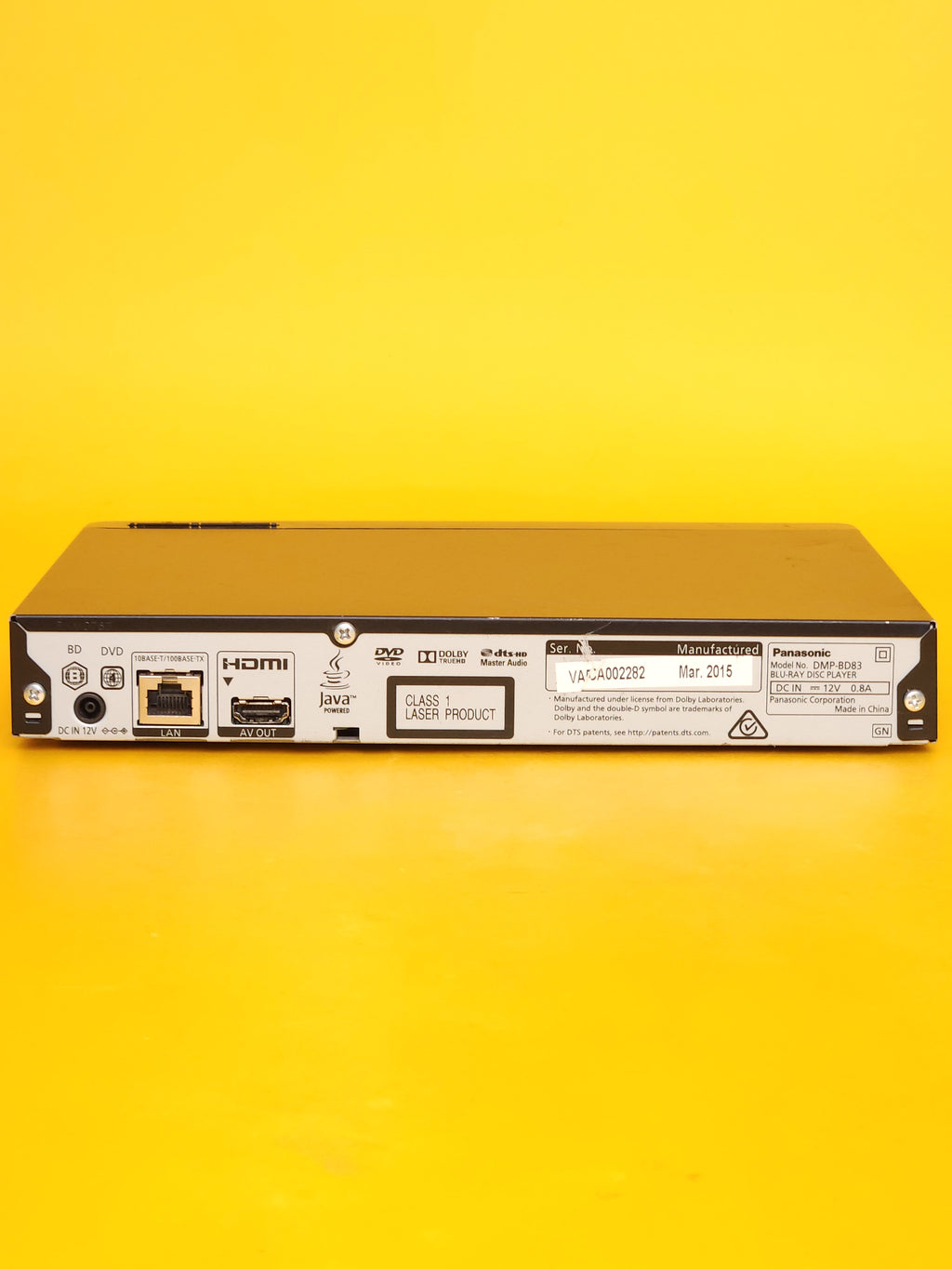 Panasonic DMP-BD83 – Blu-ray / DVD Player