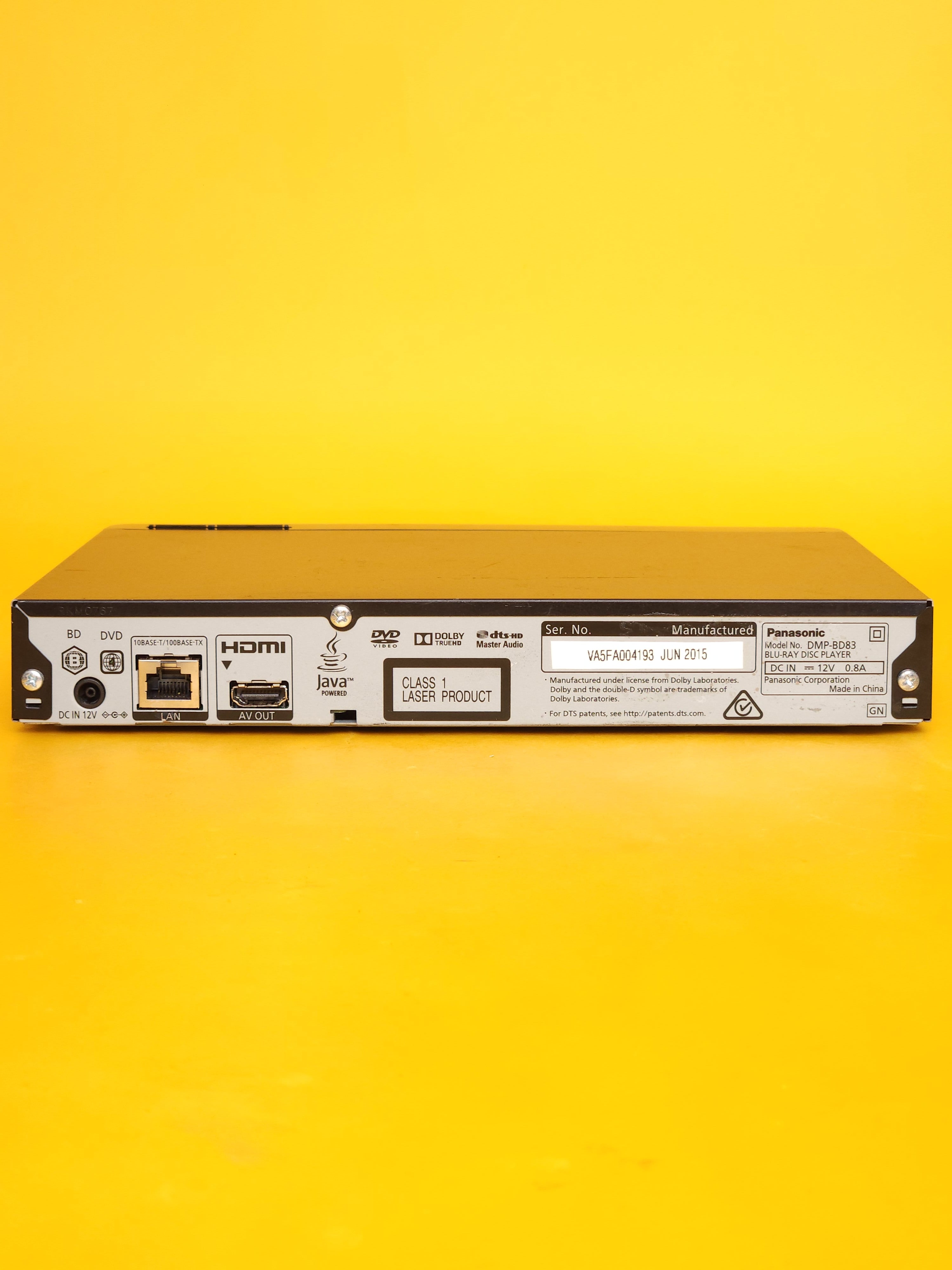 Panasonic DMP-BD83 – Blu-ray / DVD Player