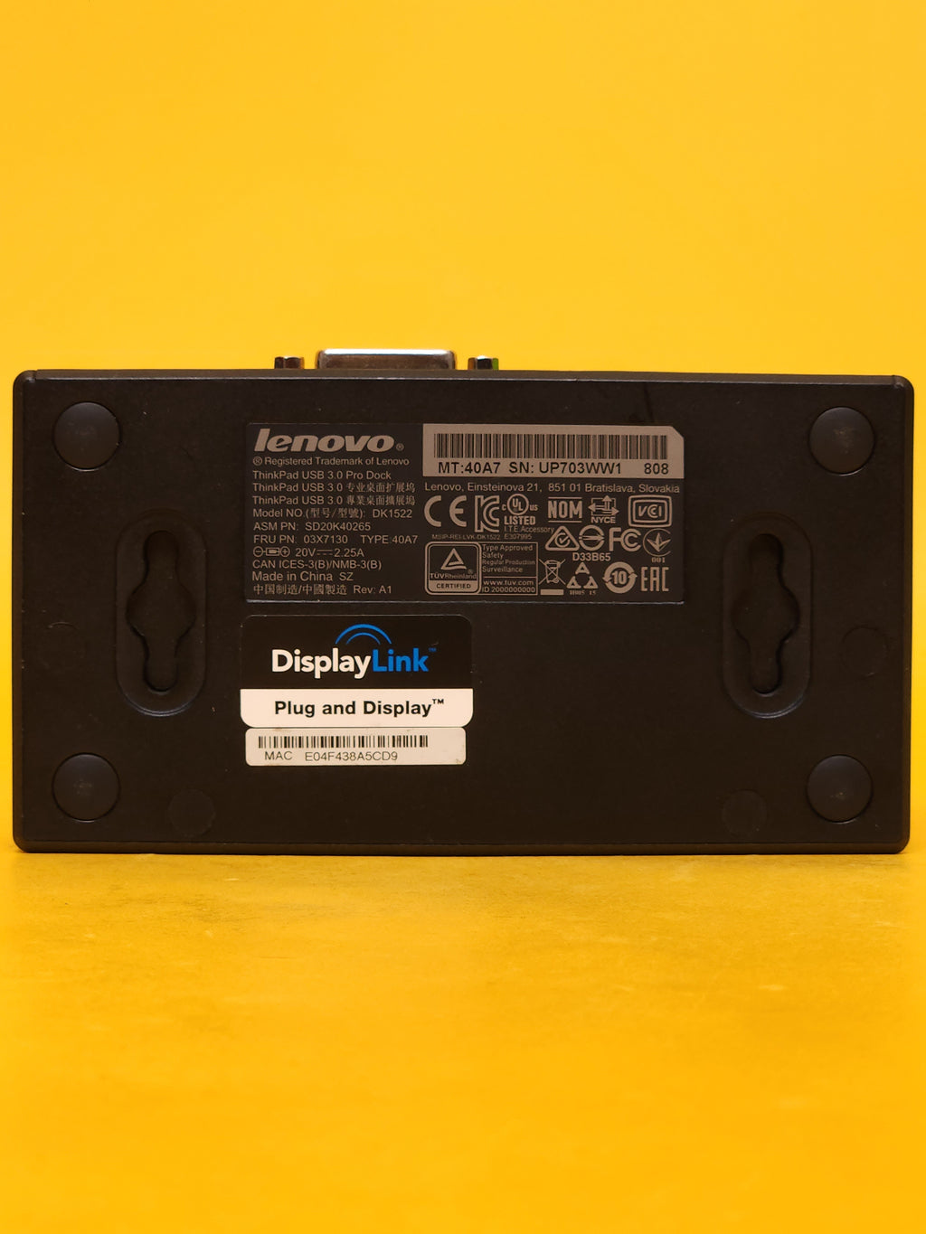 Lenovo ThinkPad USB 3.0 Pro Dock - DK1552