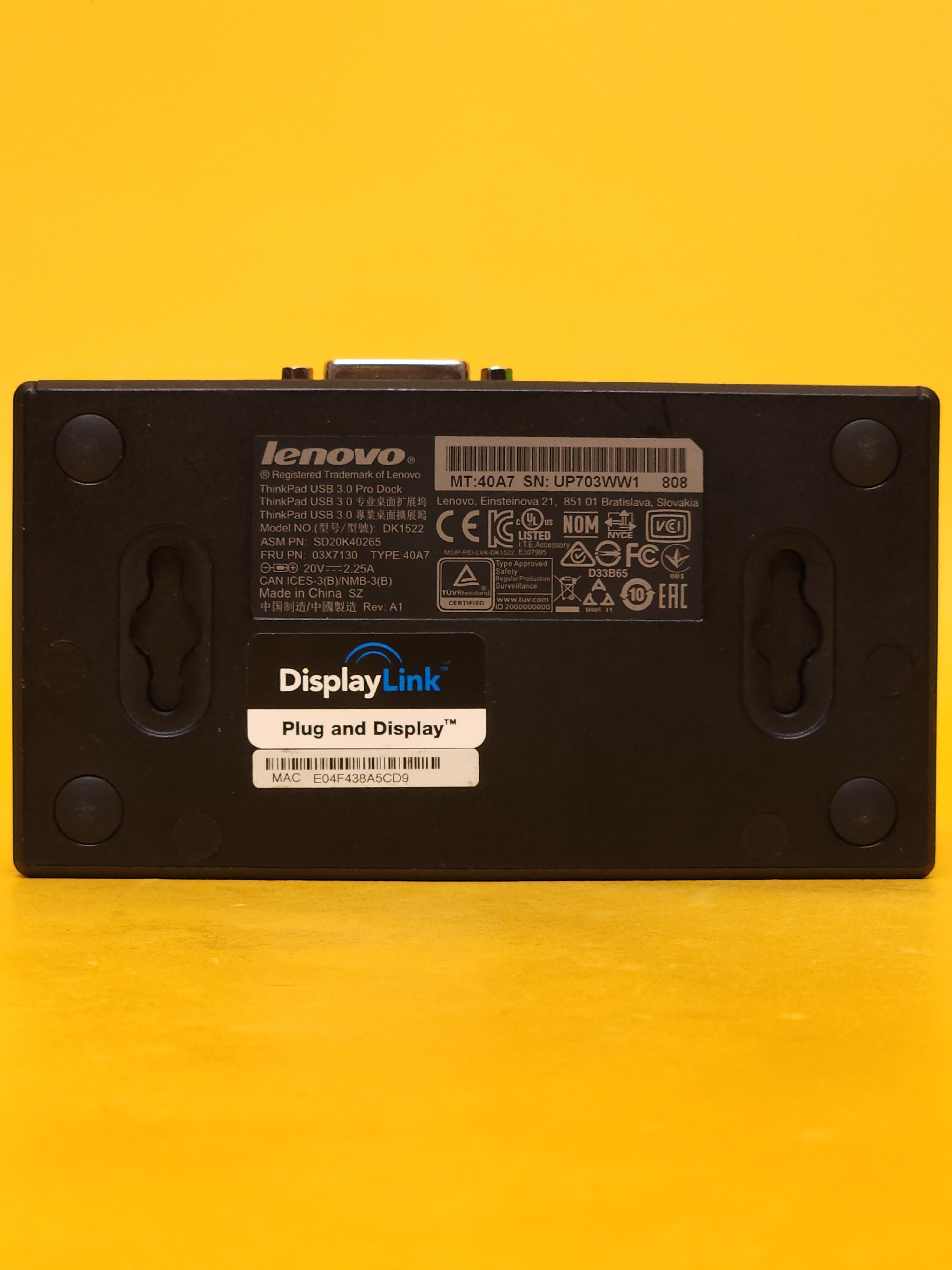 Lenovo ThinkPad USB 3.0 Pro Dock - DK1552