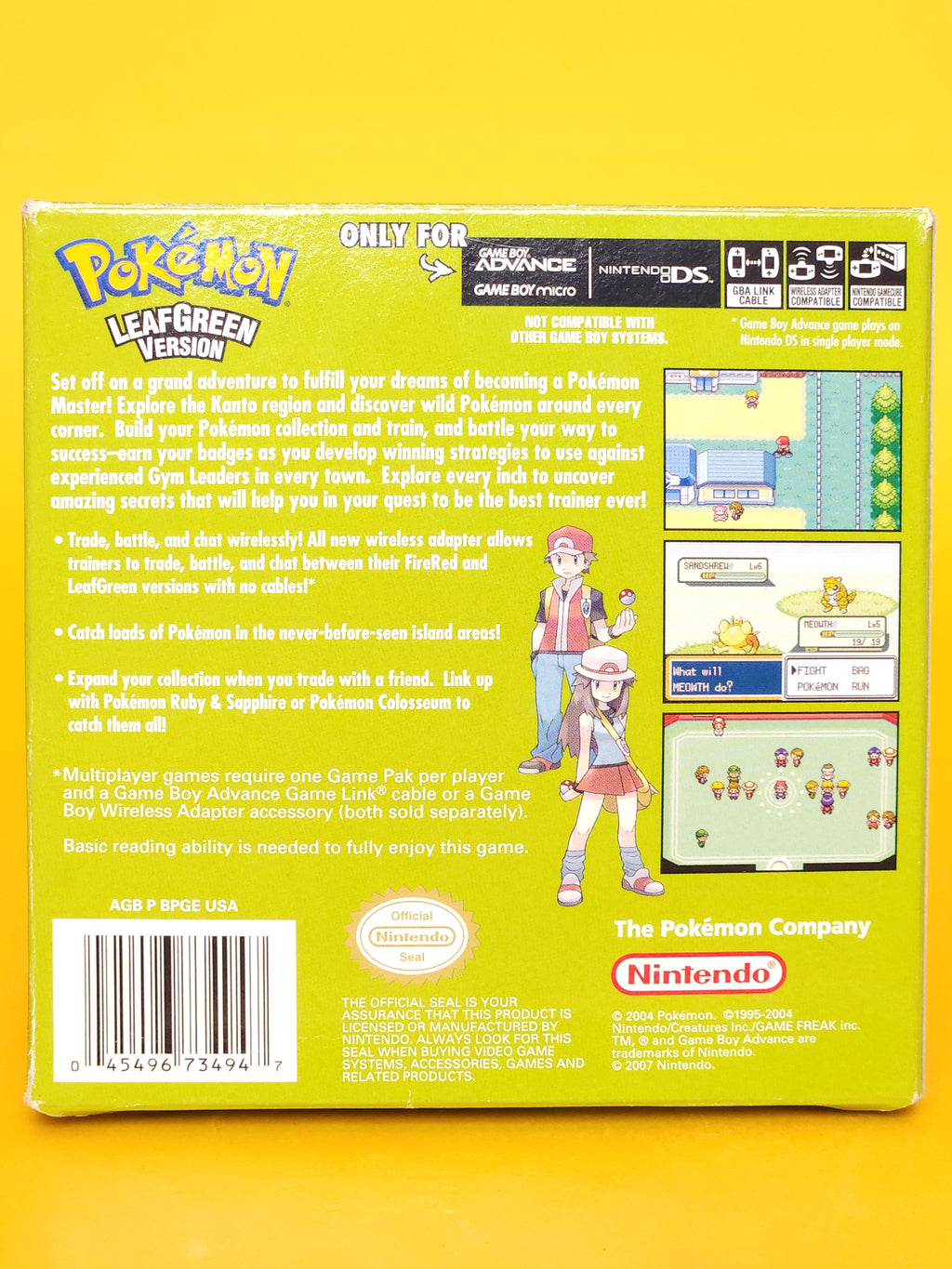 Pokémon LeafGreen Version – Nintendo GBA